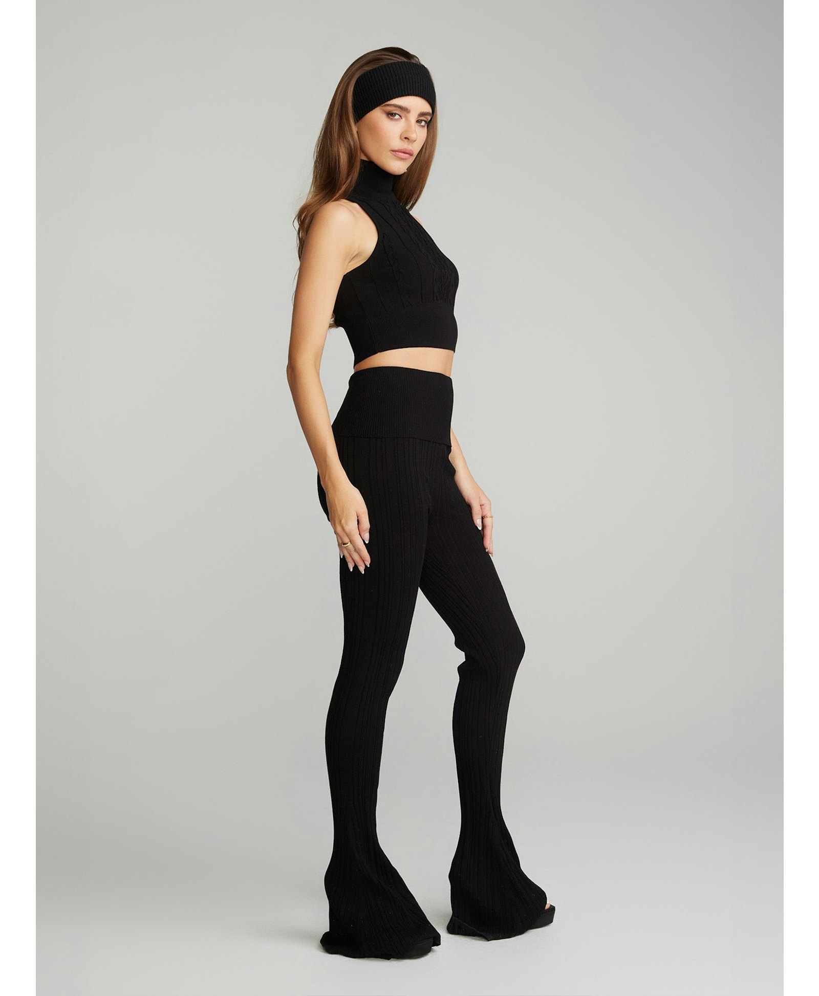 Janelle Knit Pants (Black) made by Nana Jacqueline