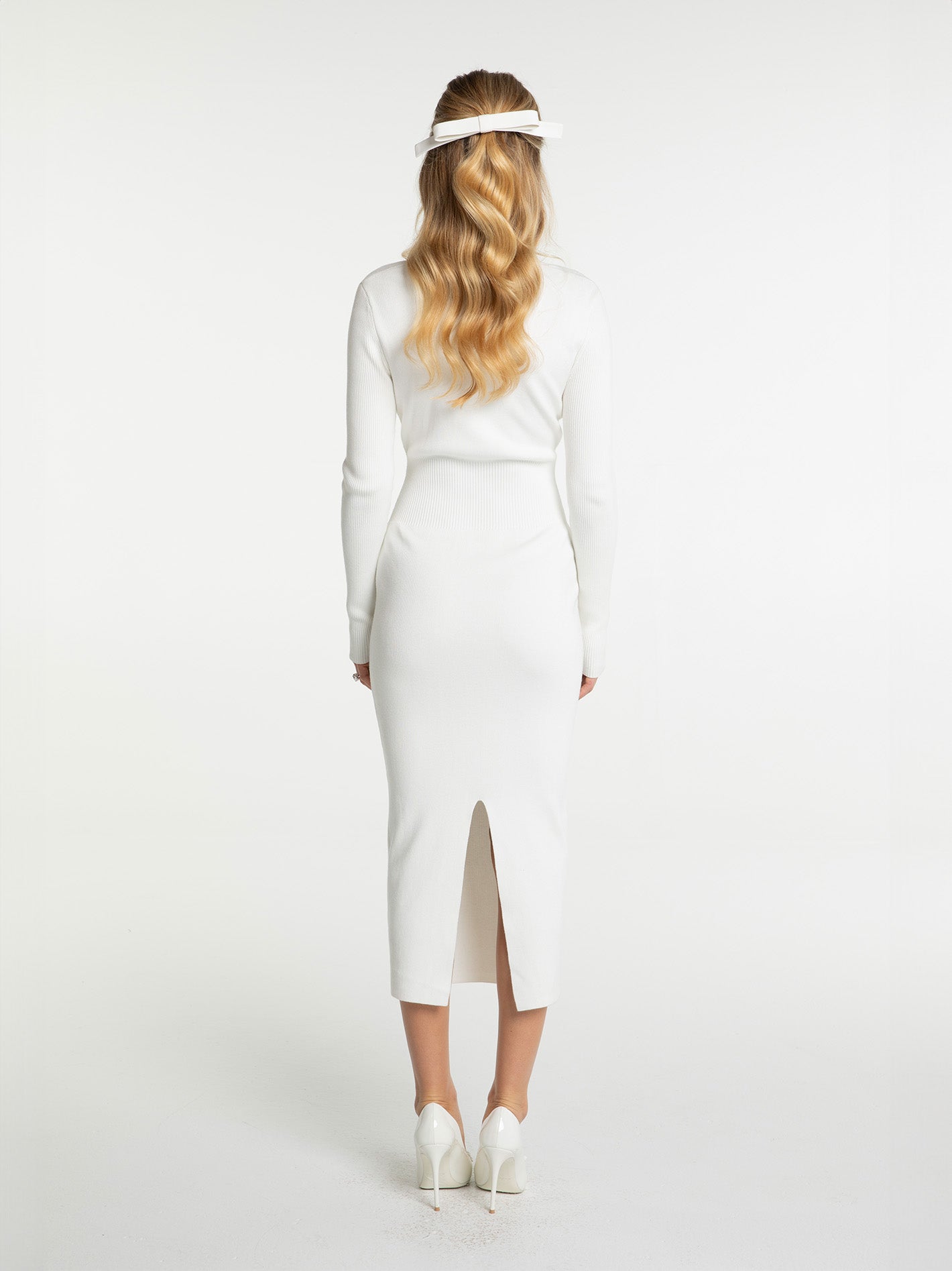 Shop Nana Jacqueline Rylee Knit Dress (white)