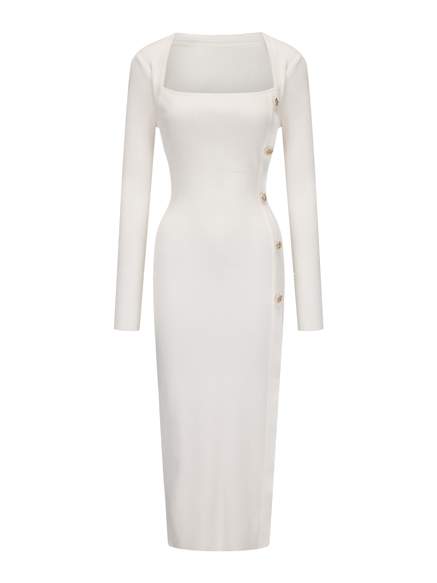 Shop Nana Jacqueline Rylee Knit Dress (white)