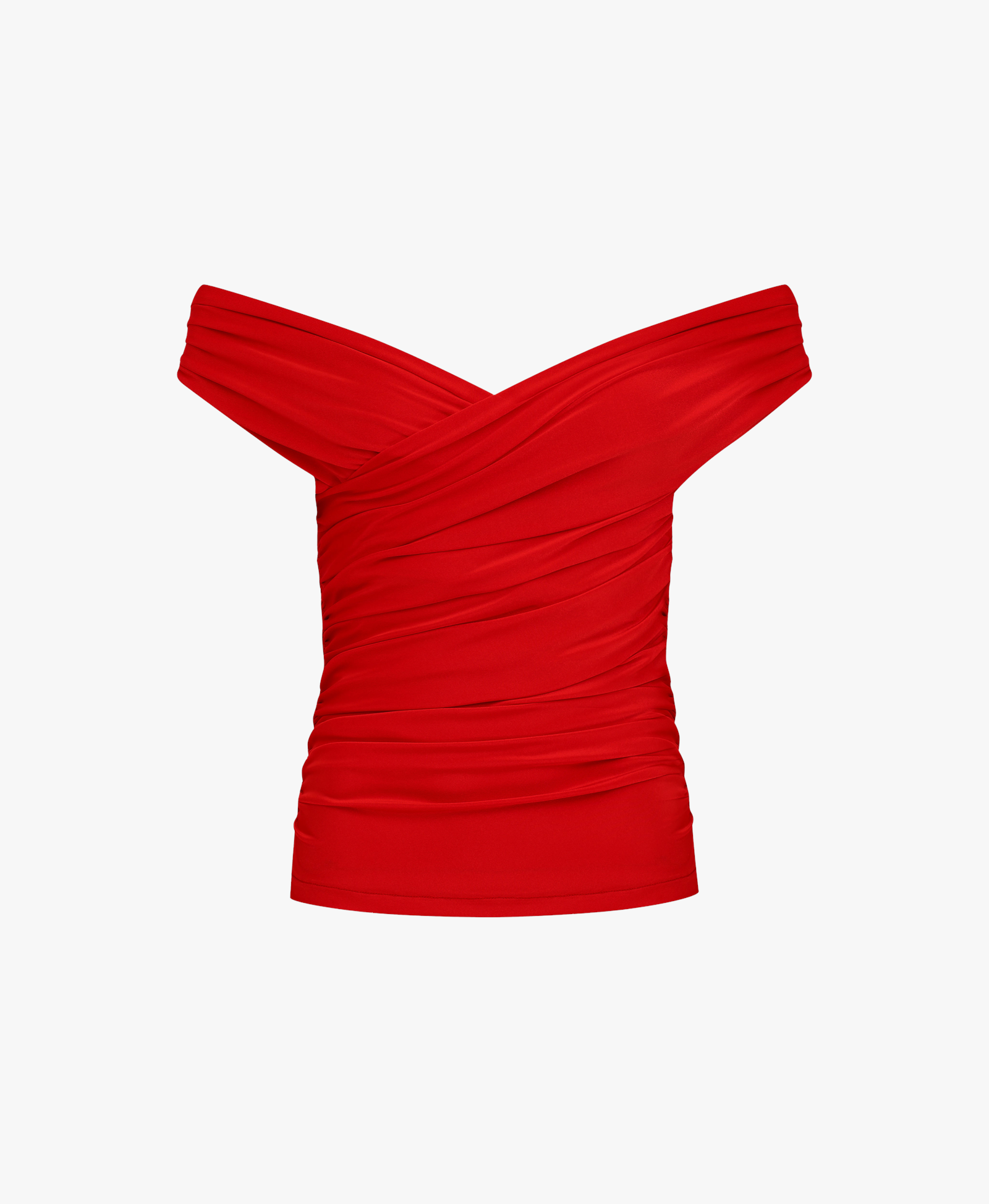 Cheri Blouse In Fiery Red made by Nazli Ceren