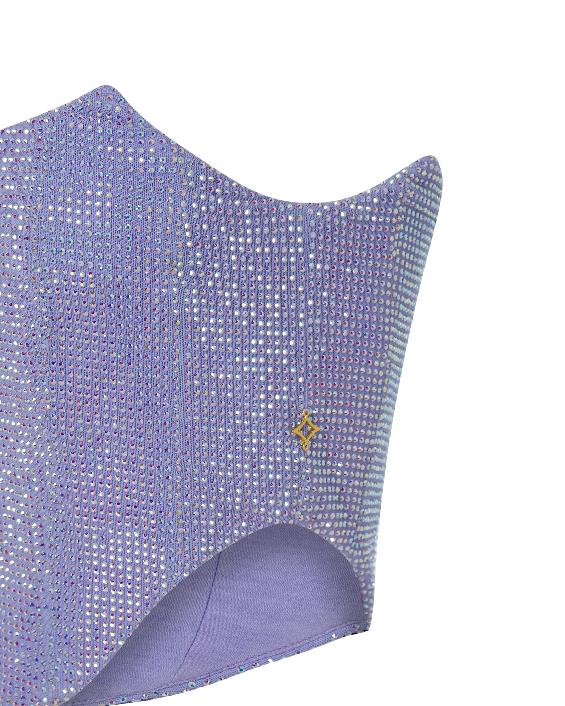 Shop Onori Crystal Corset Top In Blue