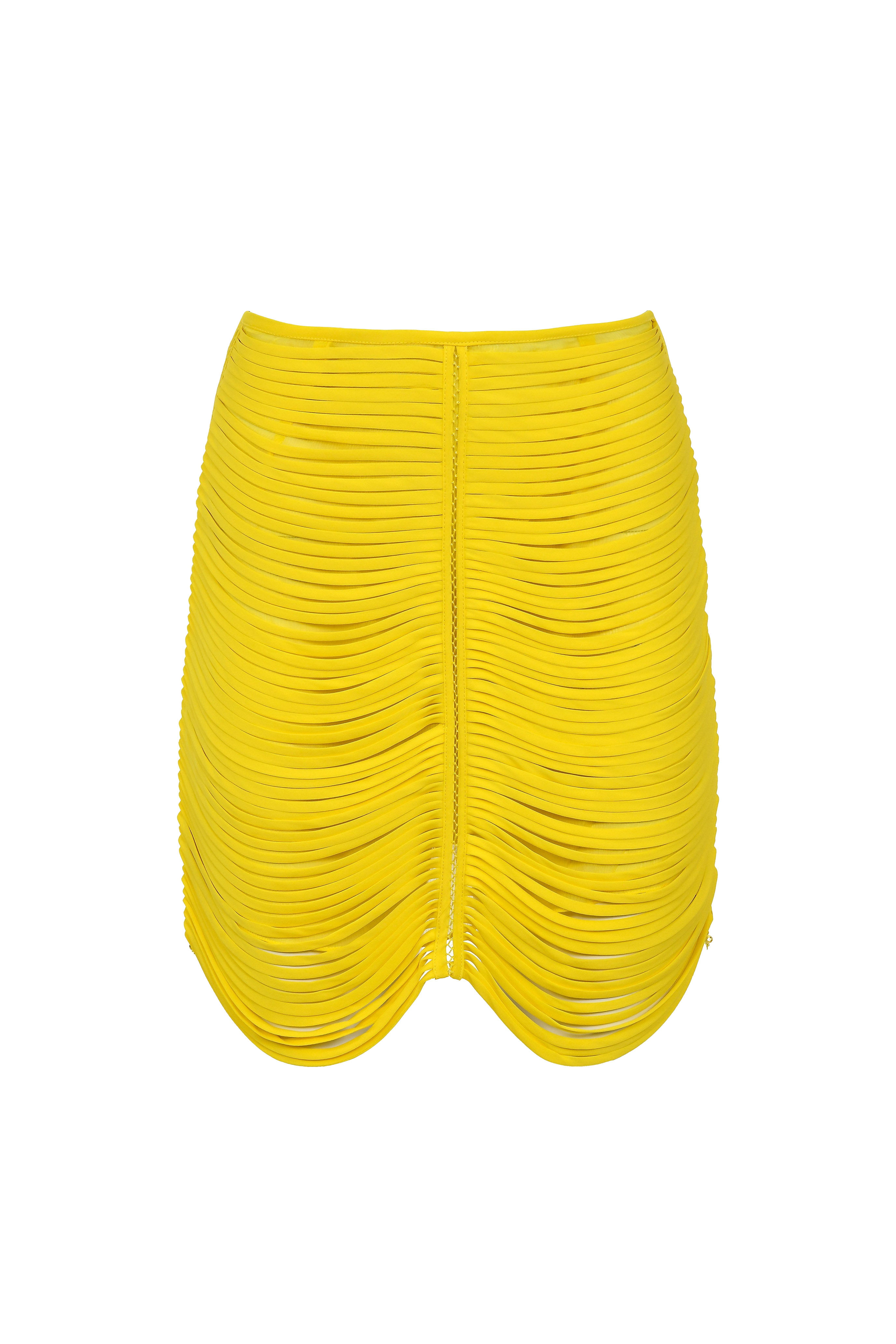 Francesca Miranda Danielle Mini Skirt In Yellow