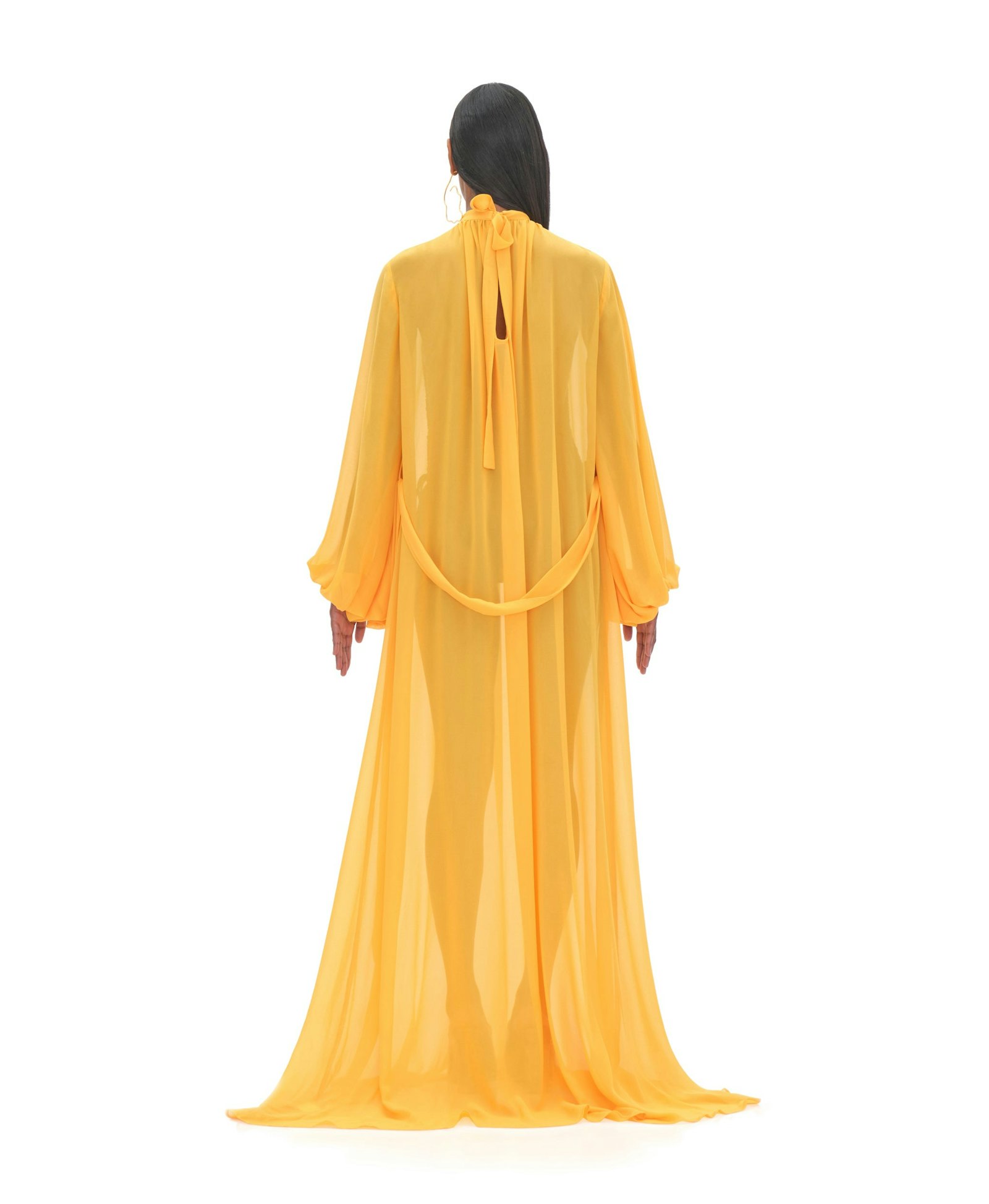 SADE COVER-UP MARIGOLD DRESS made by Andrea Iyamah