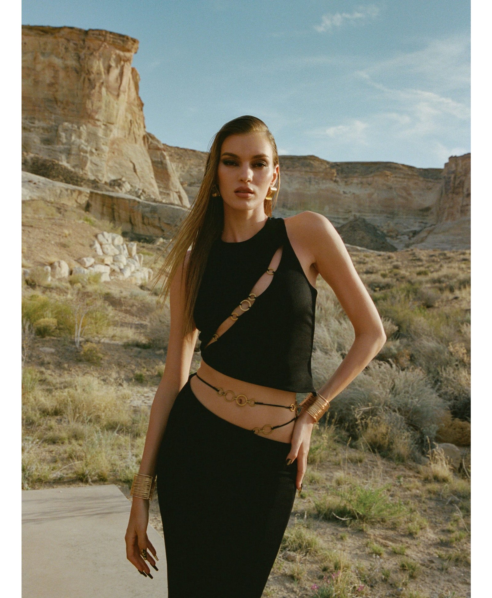 Chiara Skirt (Final Sale) in Black made by Nana Jacqueline