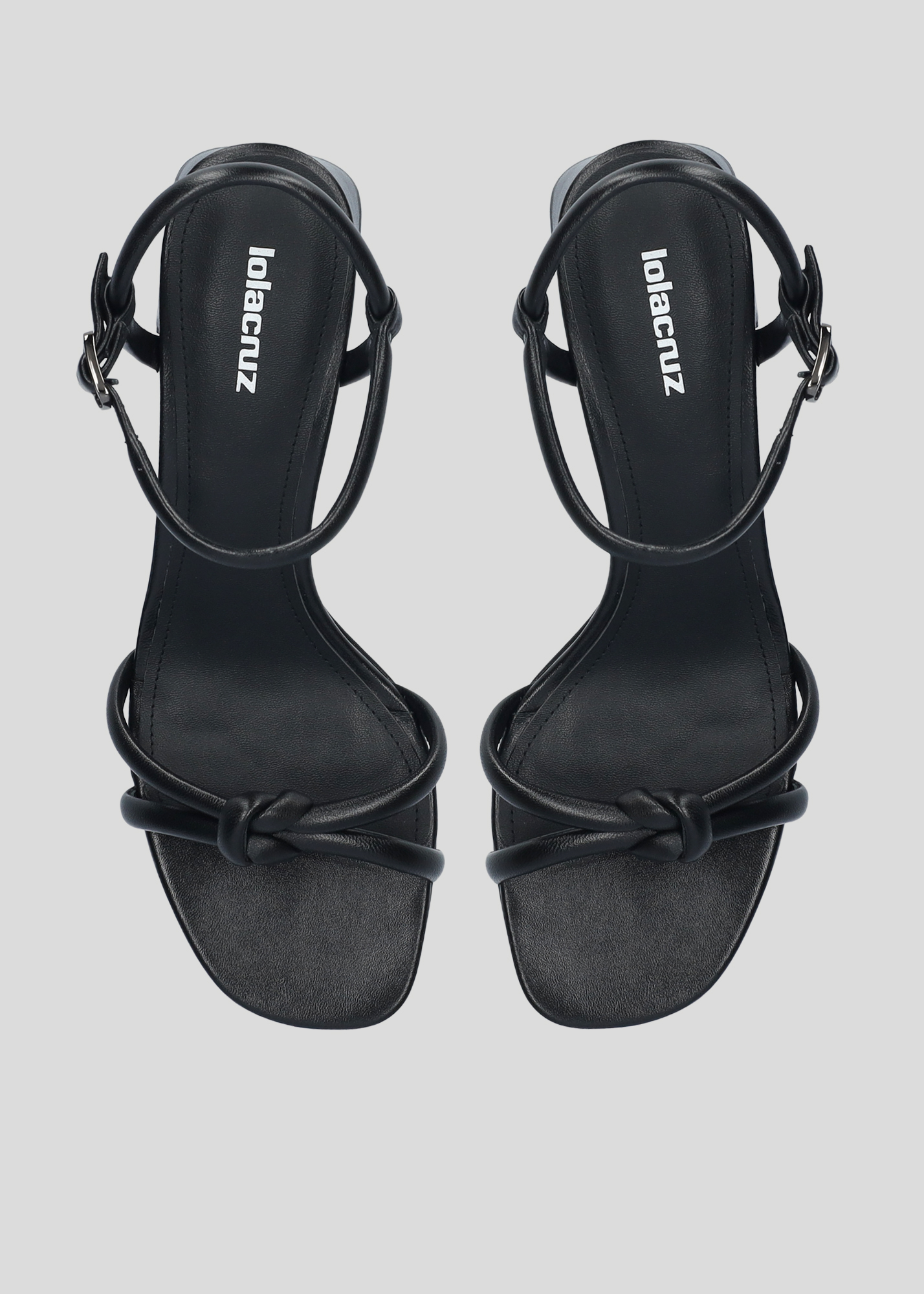 Shop Lola Cruz Shoes Natalie Sandal 55 In Black