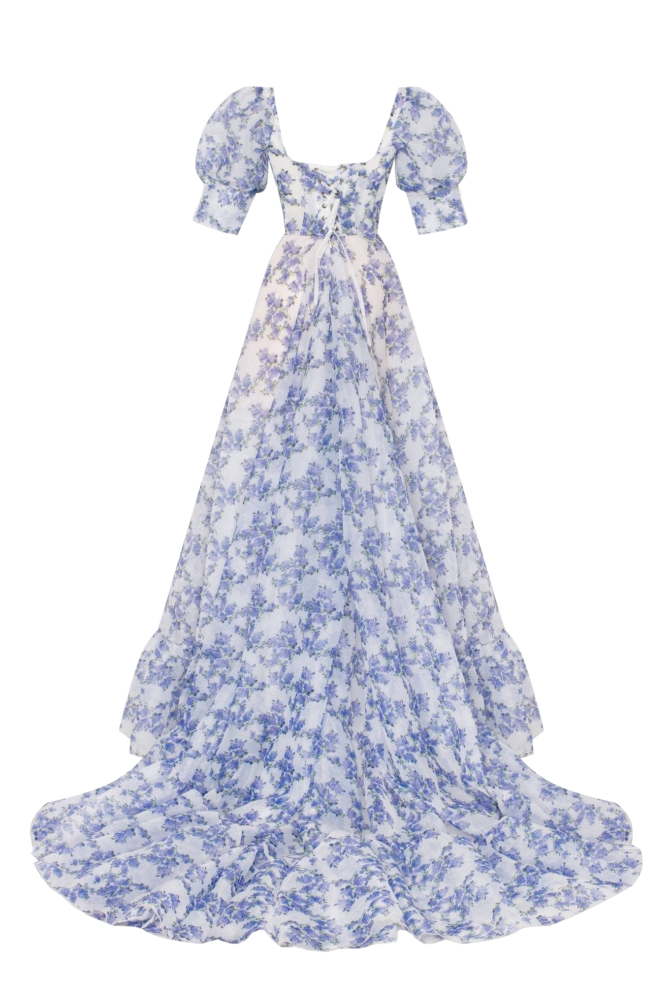 Shop Milla Blue Hydrangea Maxi Princess Dress In Multi Color
