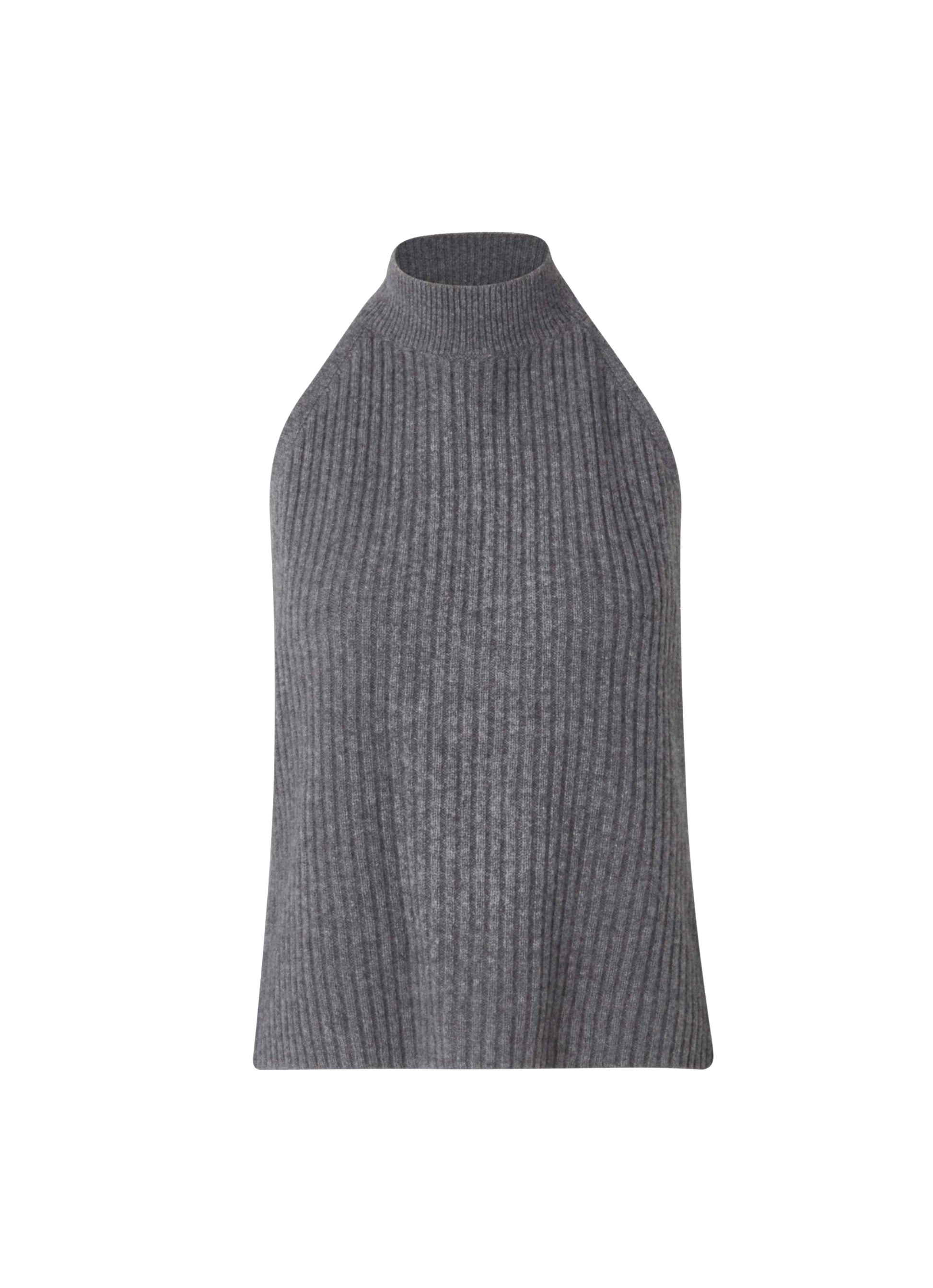 Shop Cloeys Cashmere Halterneck Grey