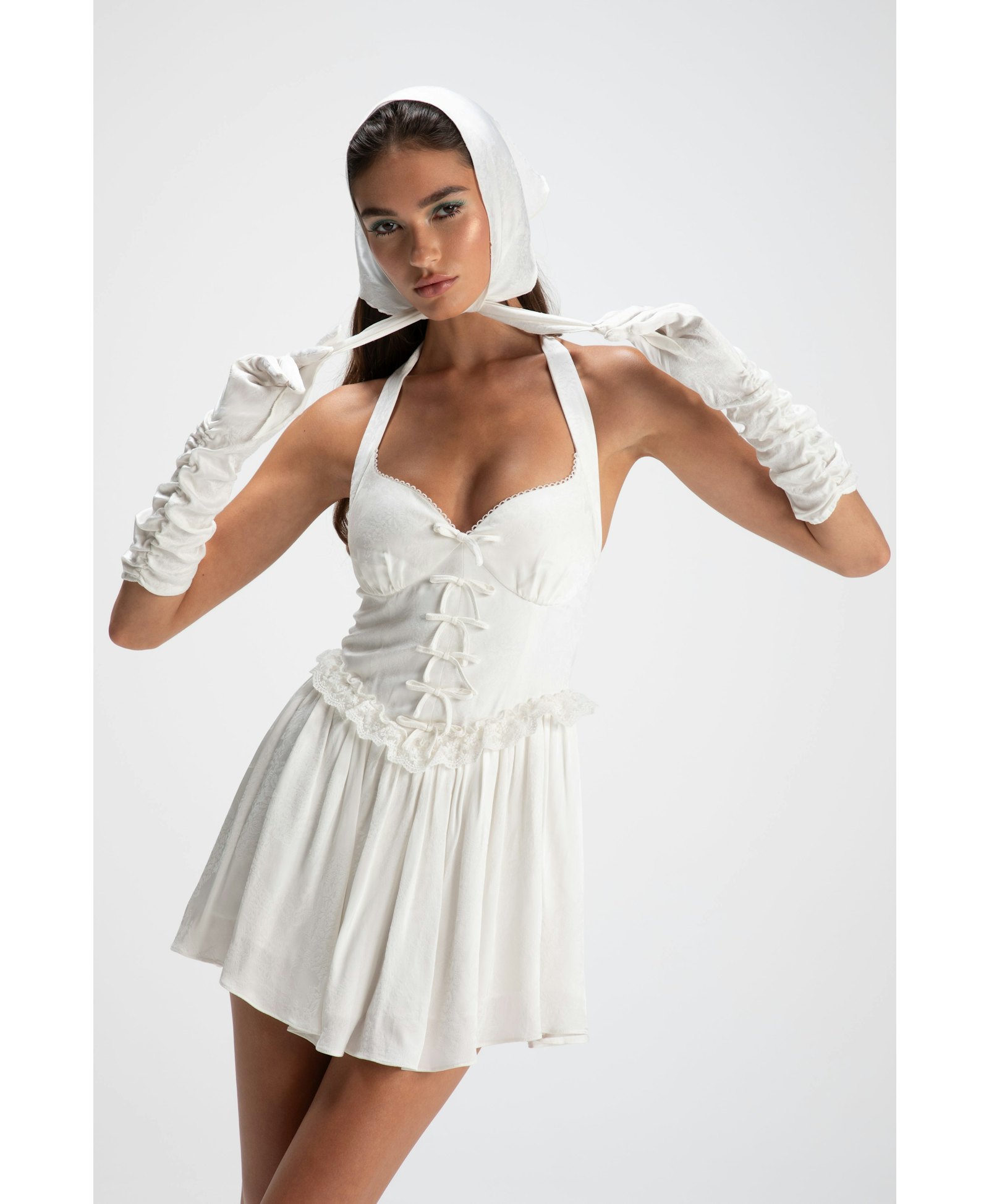 Allie Dress (White) in White made by Nana Jacqueline