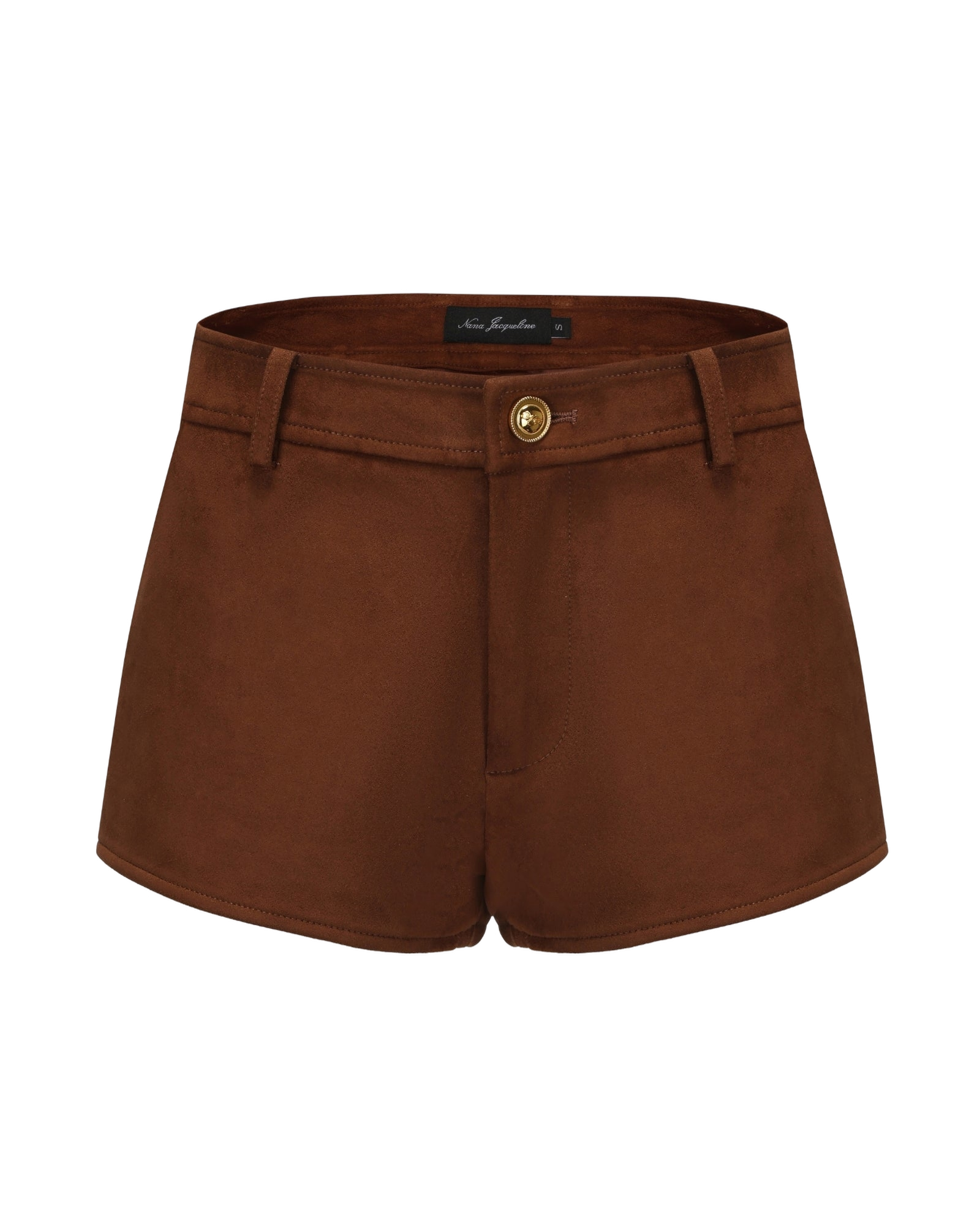 Sienna Suede Shorts (Brown) made by Nana Jacqueline