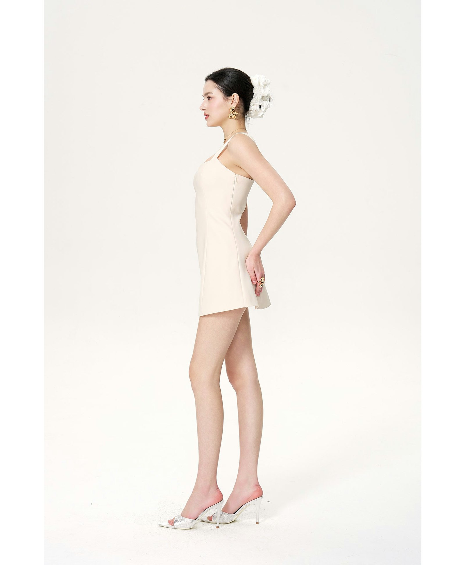 Selena Dress (White) made by Nana Jacqueline