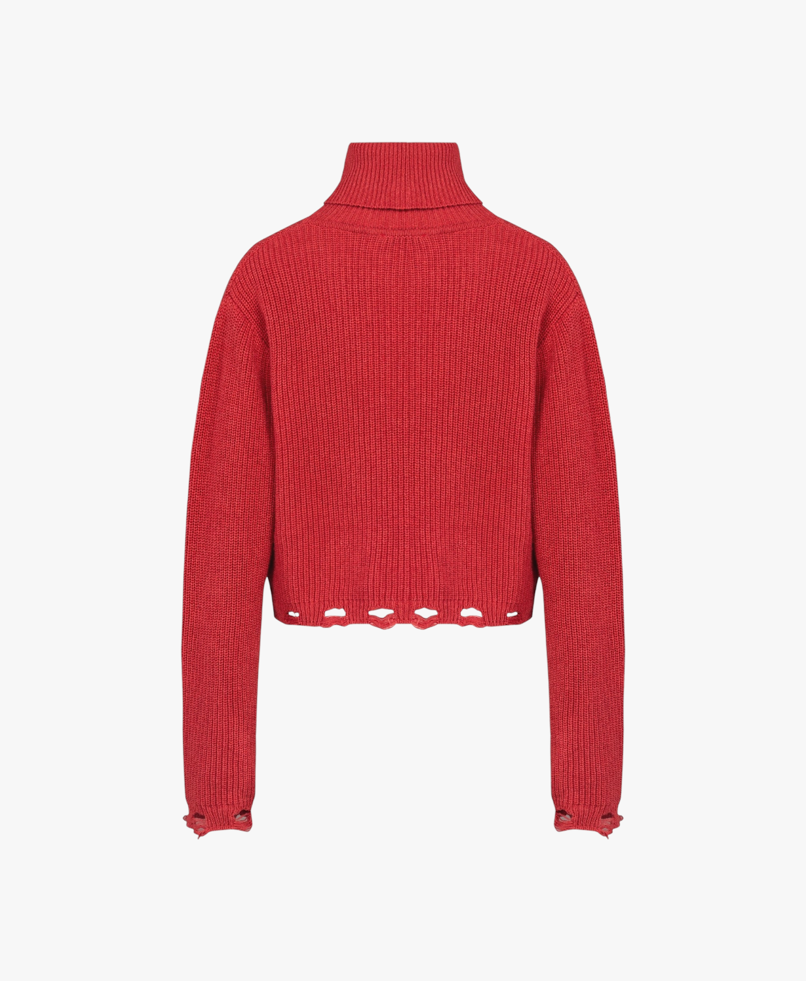 YOUR * ITCH RIPPED HIGH NECK KNIT SWEAT - SAMBA made by PCFG