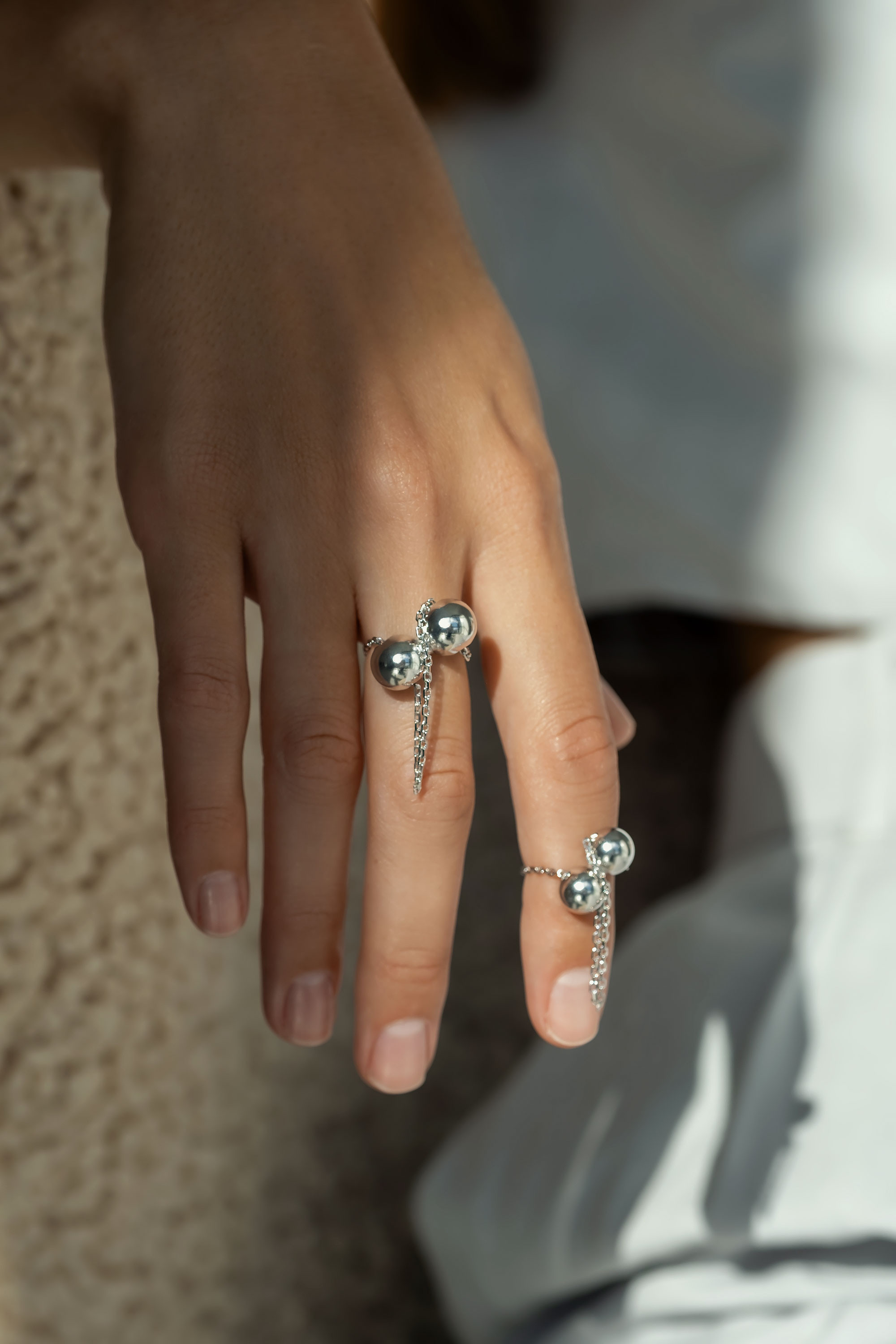 Shop Orxata Jewelry Brillo Transformer Ring In Silver