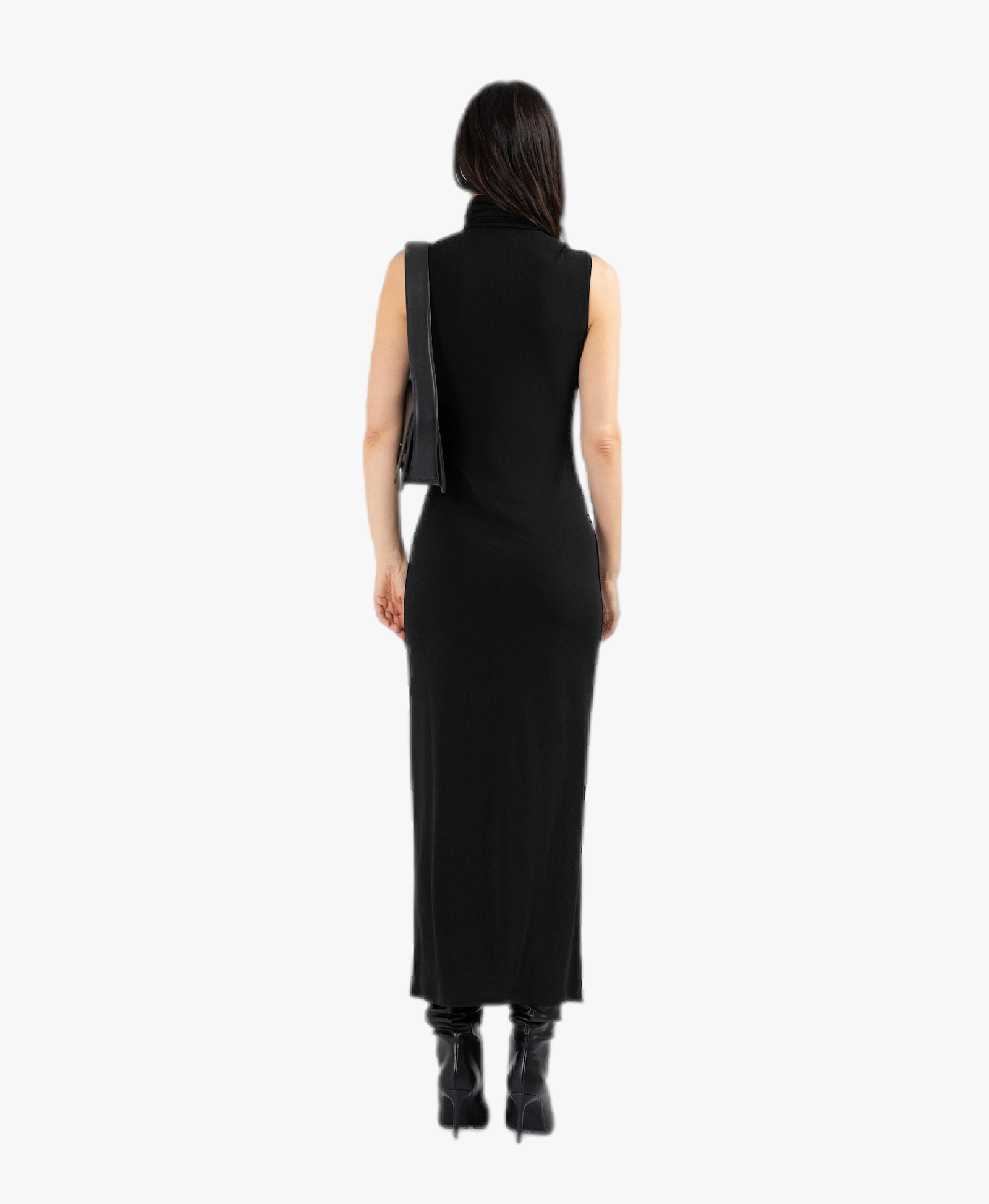 IANNA turtle neck jersey maxi dress made by DIVALO