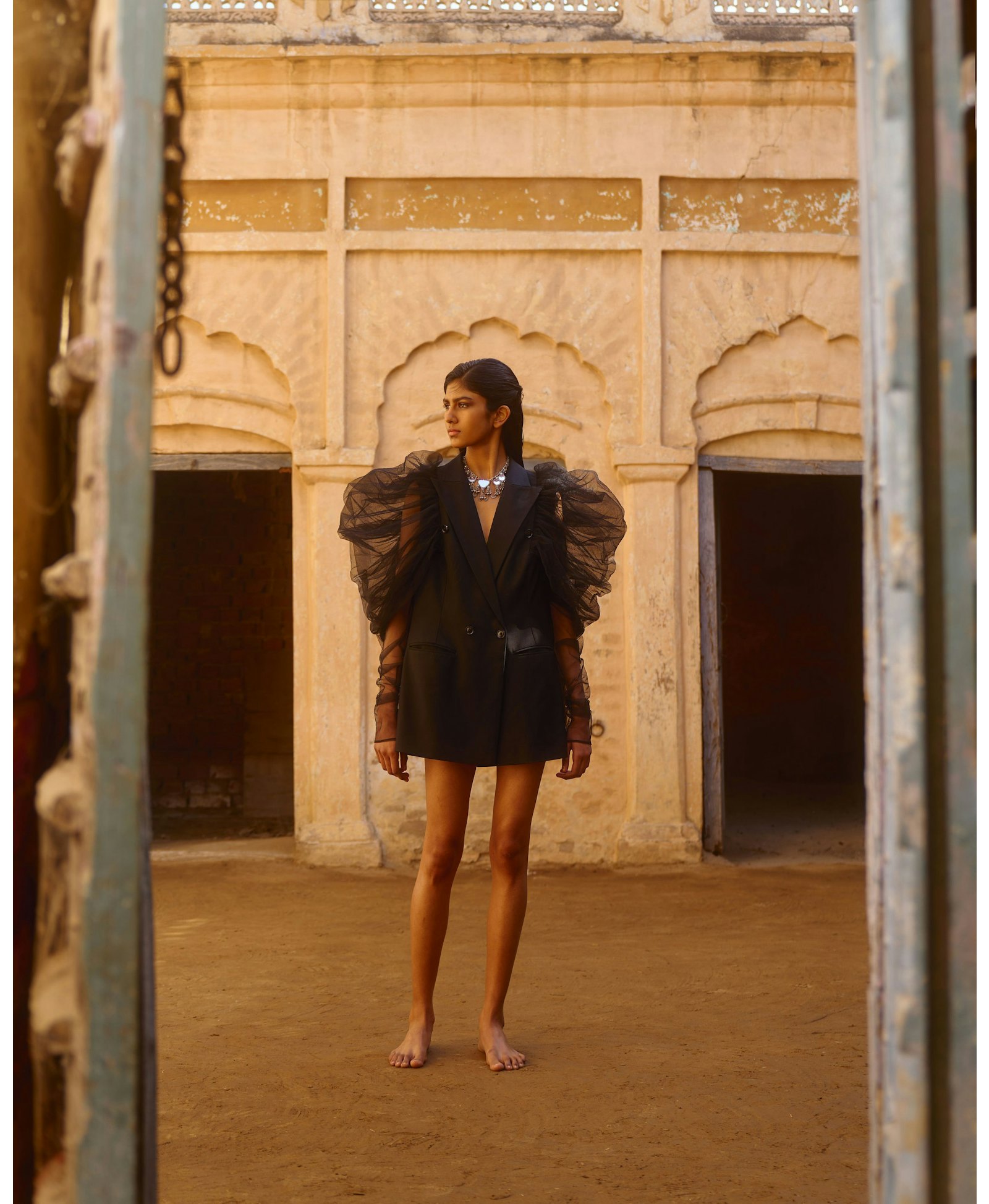 Cashmere Wool Blend Blazer made by Szabo Sihag
