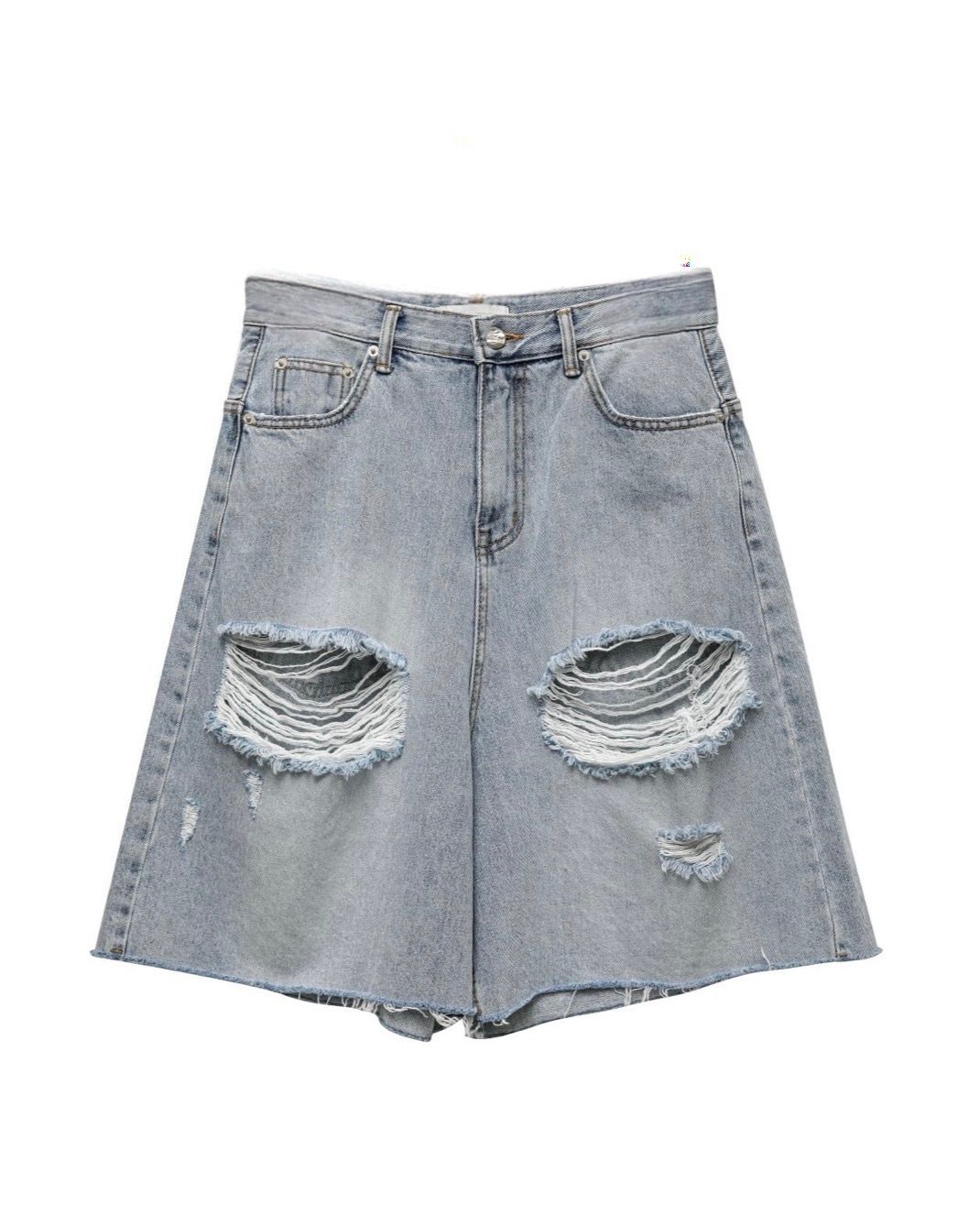 Shop Afterhours Bermuda Denim Shorts In Blue