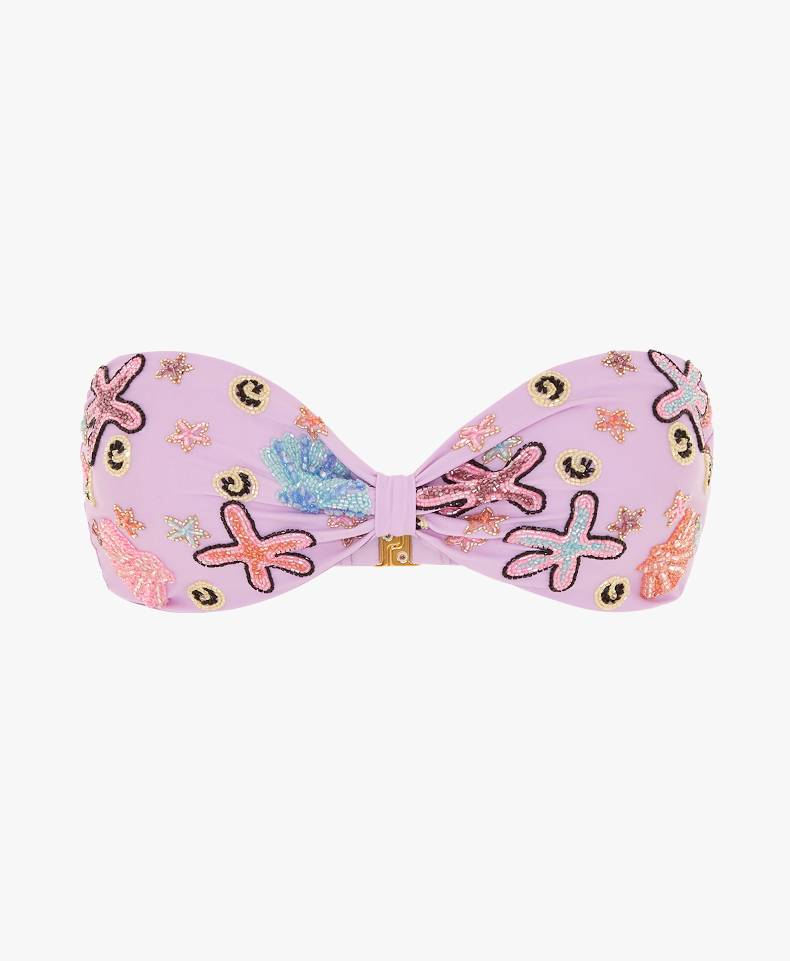 Quinn Clasp Closure Lilac Bikini Top made by Oceanus Swimwear