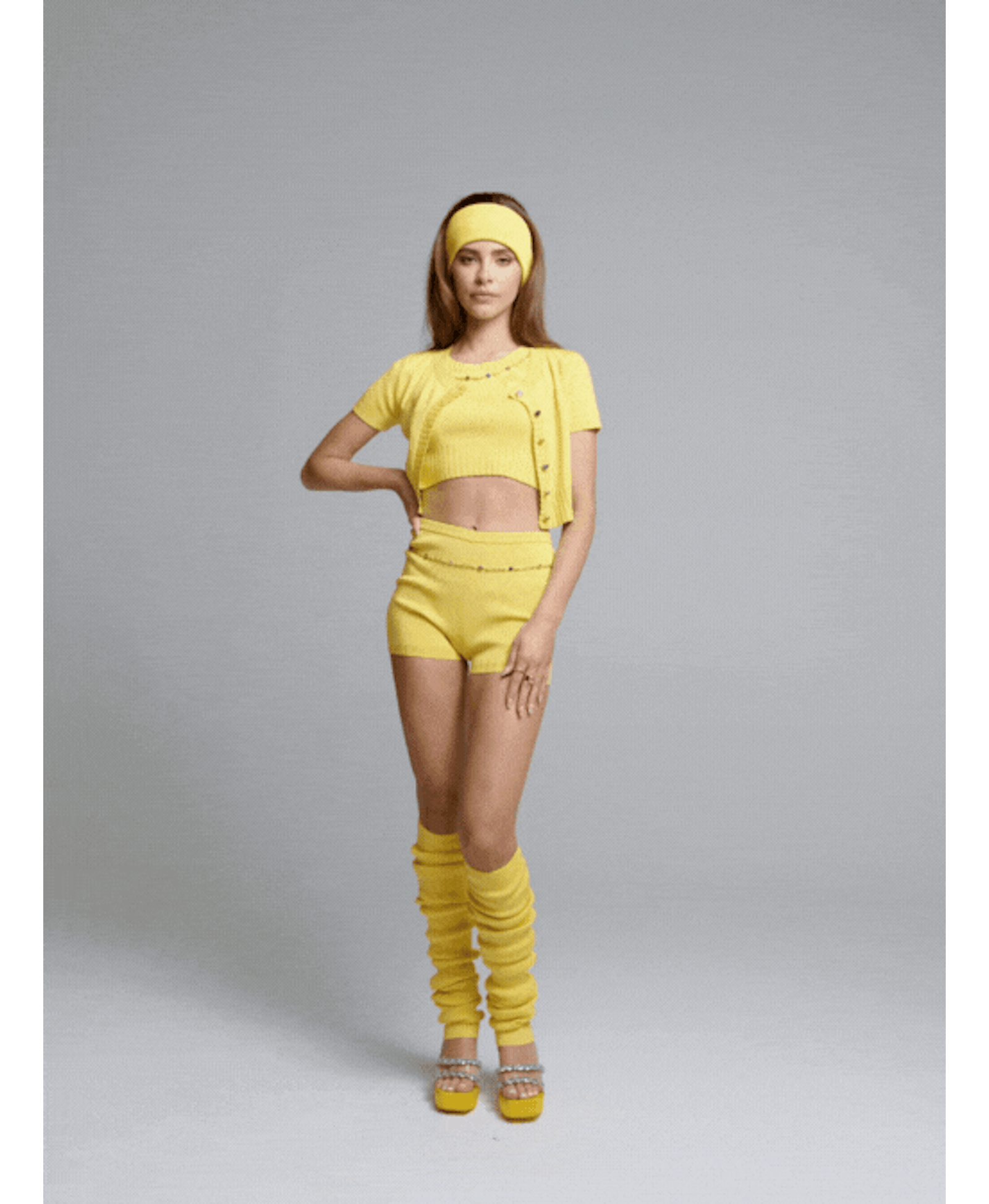 Kennedy Knit Shorts (Yellow) made by Nana Jacqueline