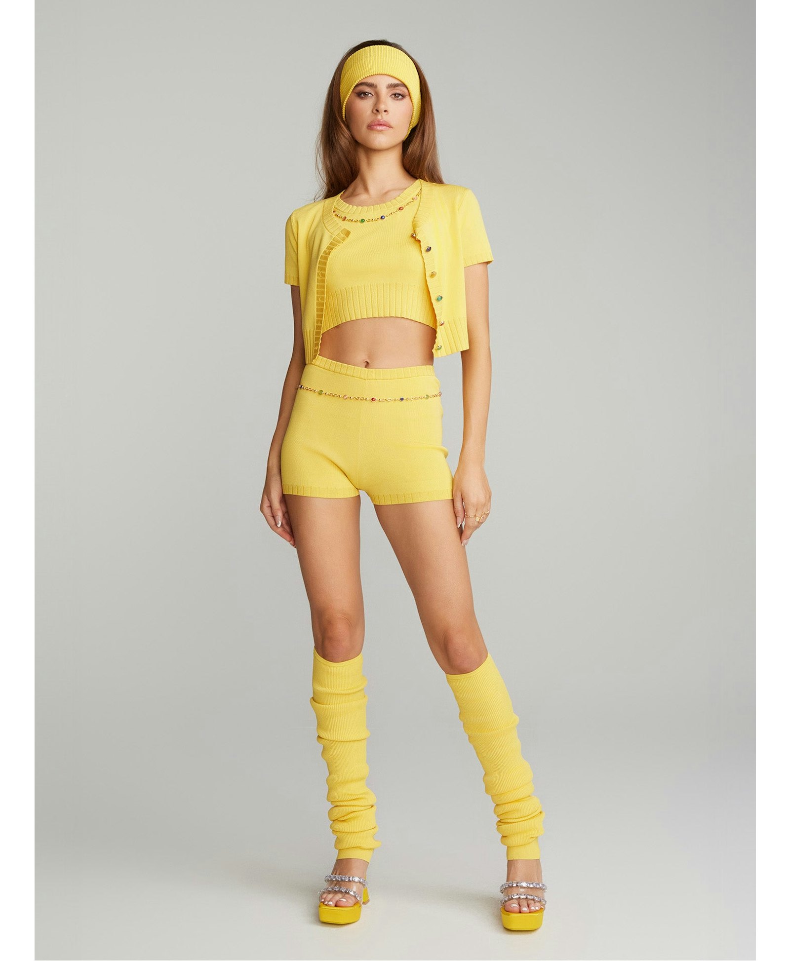 Kennedy Knit Shorts (Yellow) made by Nana Jacqueline
