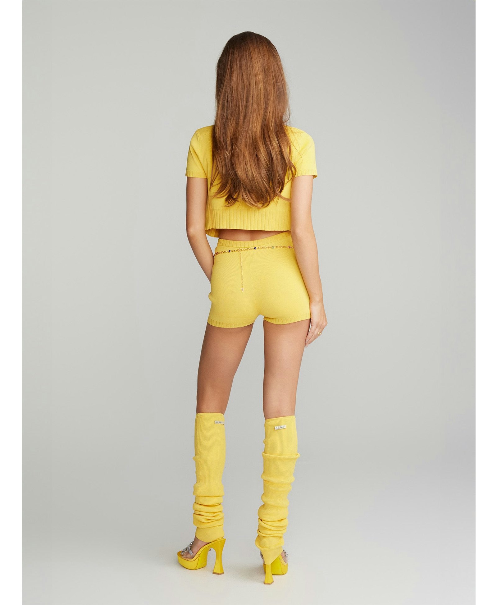 Kennedy Knit Shorts (Yellow) made by Nana Jacqueline