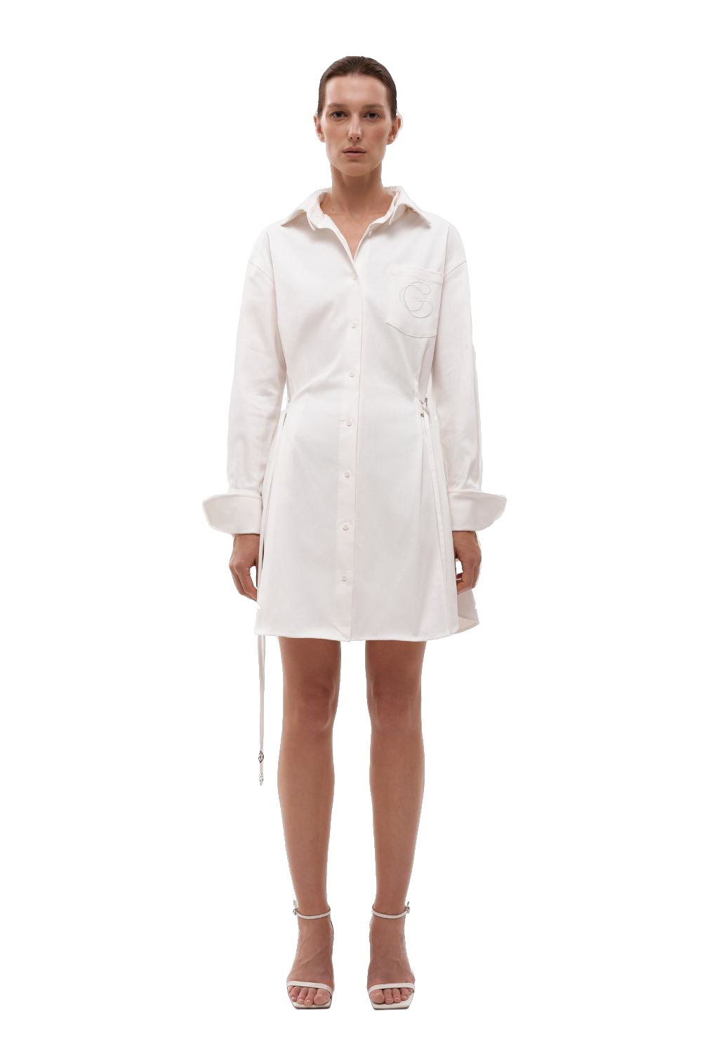 Shop Gasanova Shirt Dress Transformer In White