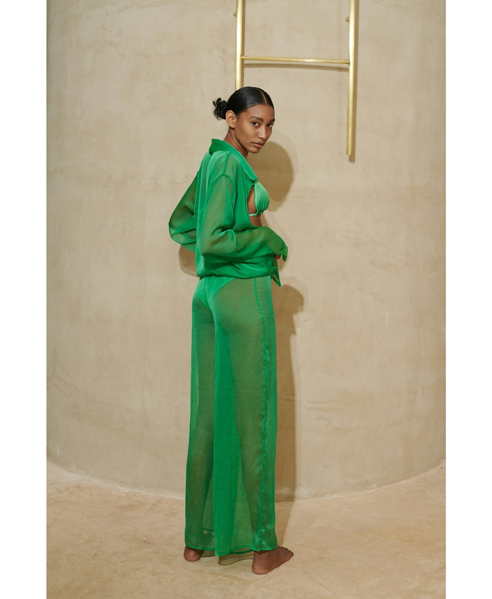 Gaia Shirt in Green made by BAOBAB