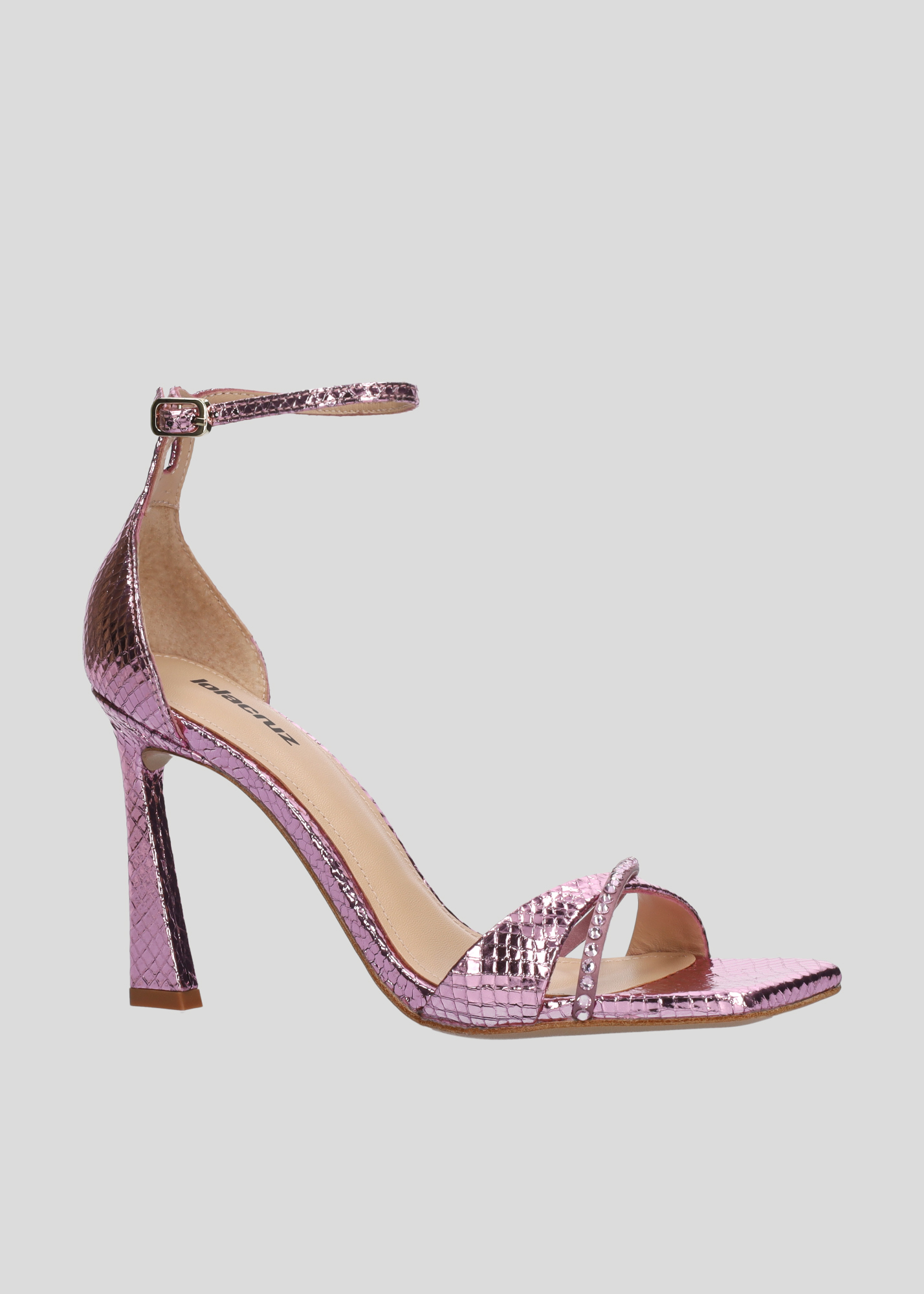 Shop Lola Cruz Shoes Celia Sandal 95 In Purple