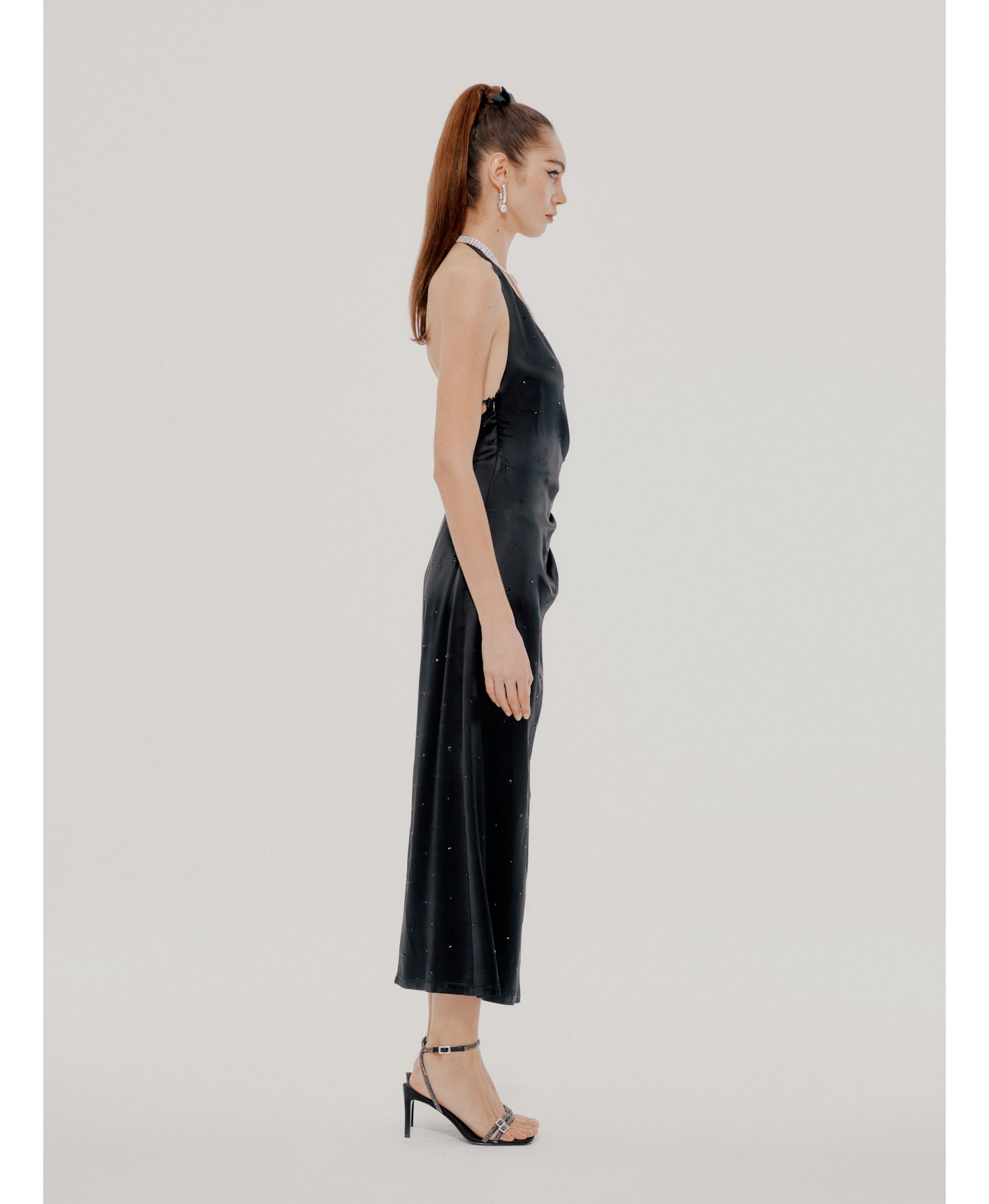 Black Lily Dress (Final Sale) in Black made by Nana Jacqueline