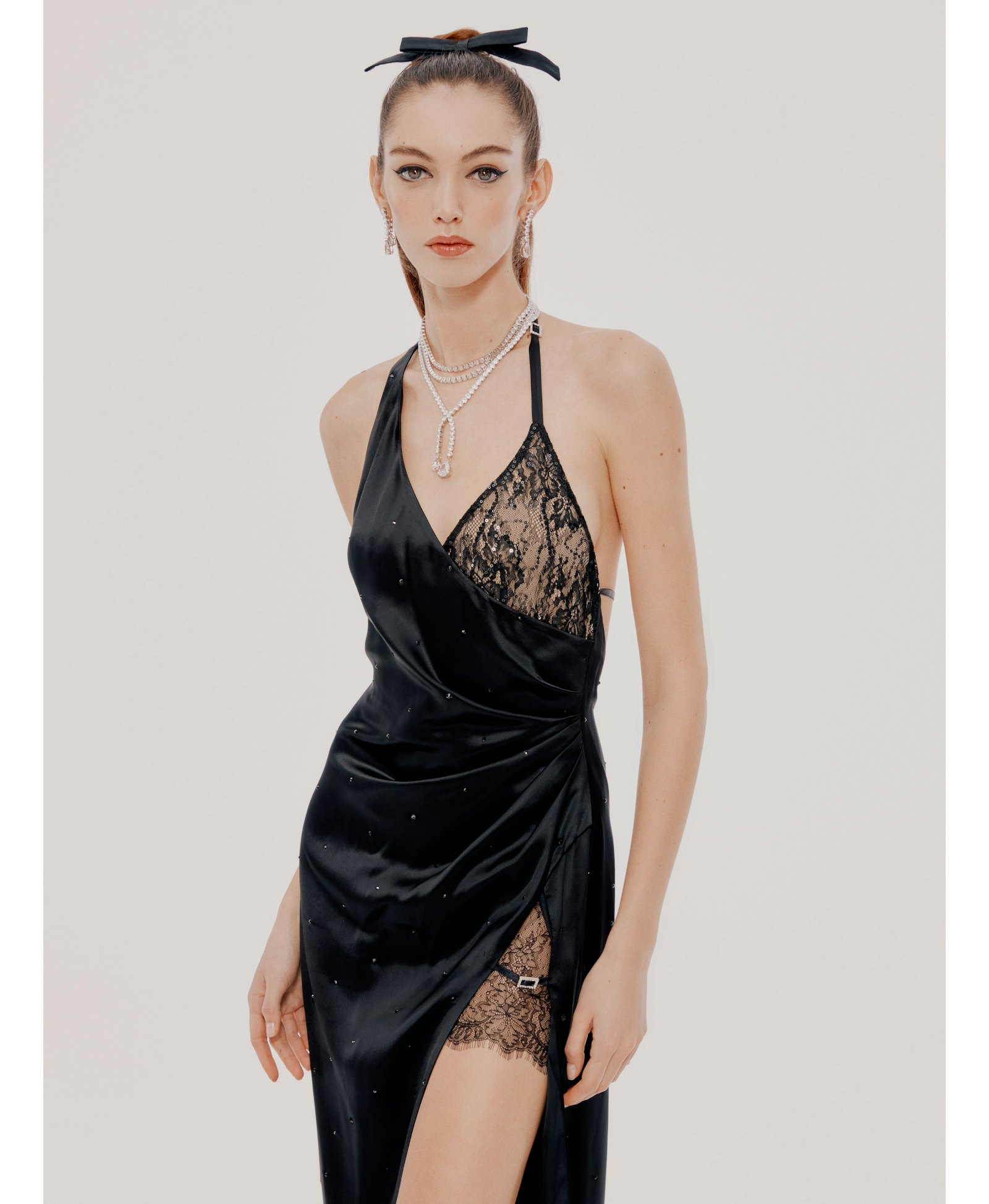 Black Lily Dress (Final Sale) in Black made by Nana Jacqueline