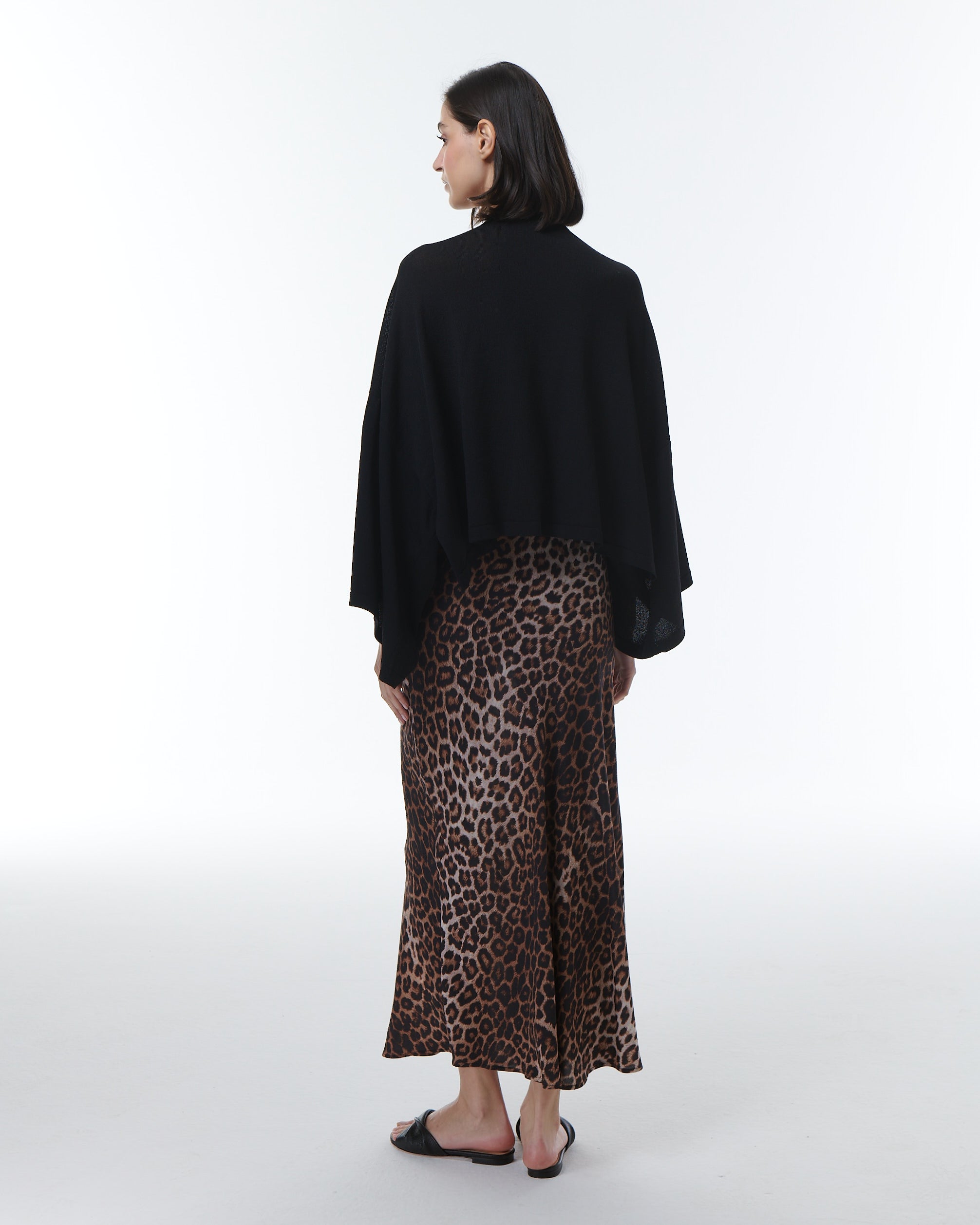 Shop Theo The Label Kores Leopard Skirt In Brown