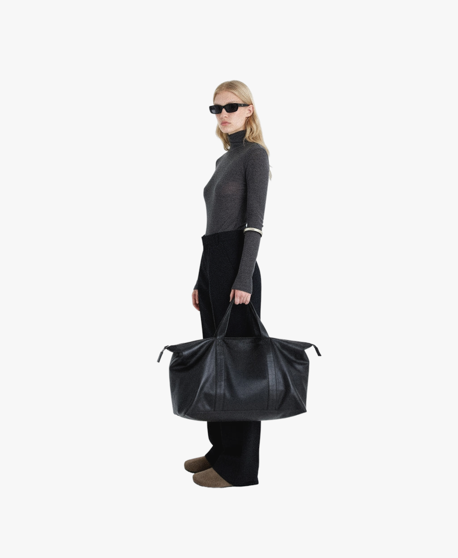 COATED COTTON MEDIUM TOTE BAG made by YIBRI