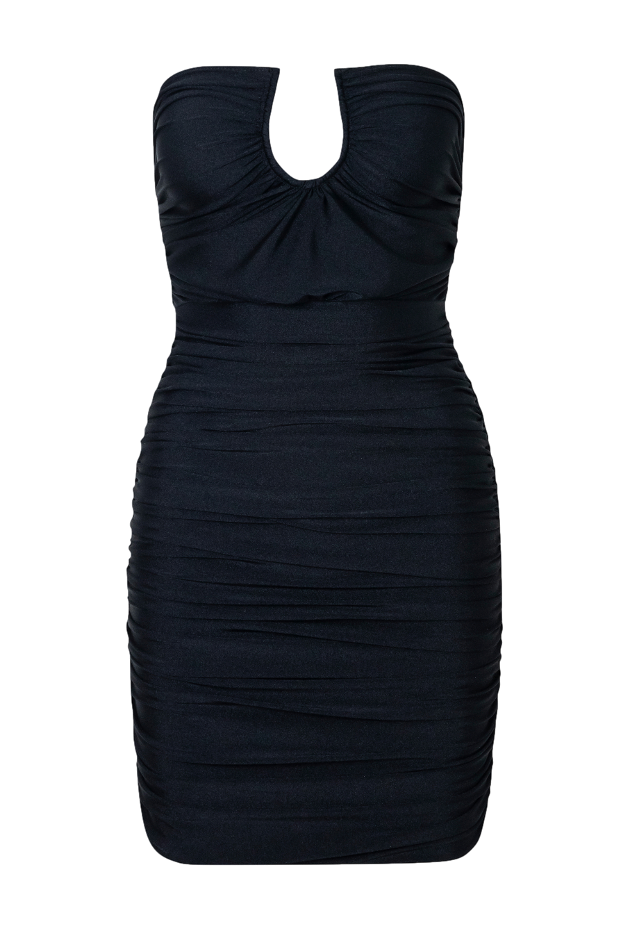 Baobab Magalenha Strapless Cover-up Dress In Black