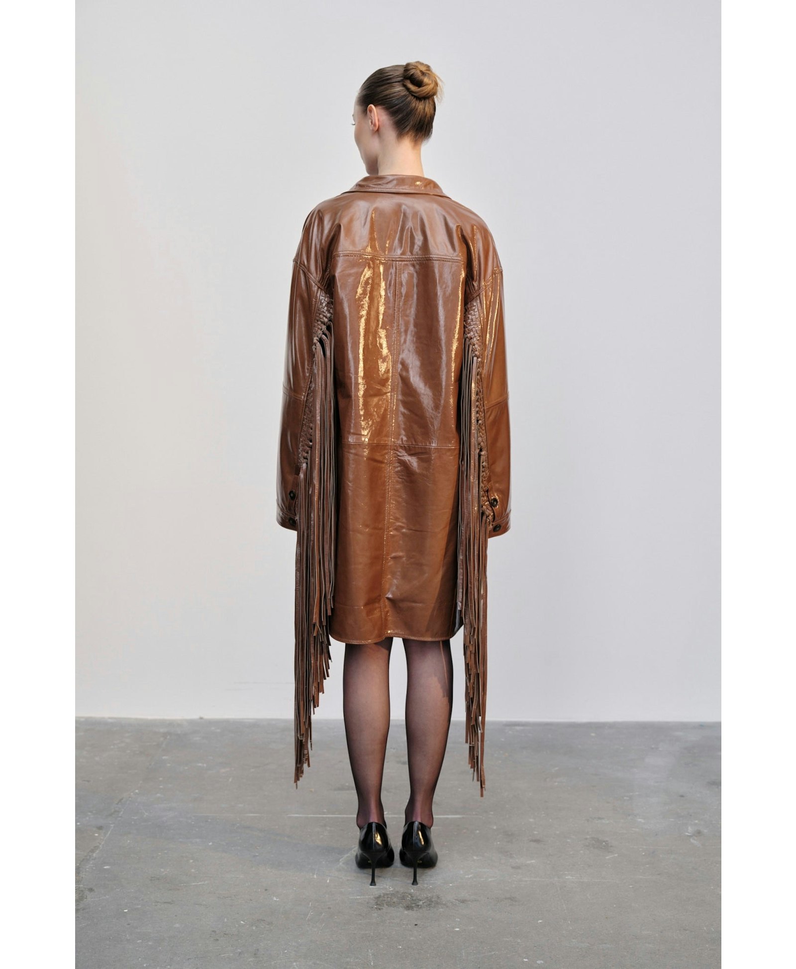 Ellen Leather Coat - Croissant made by HERSKIND