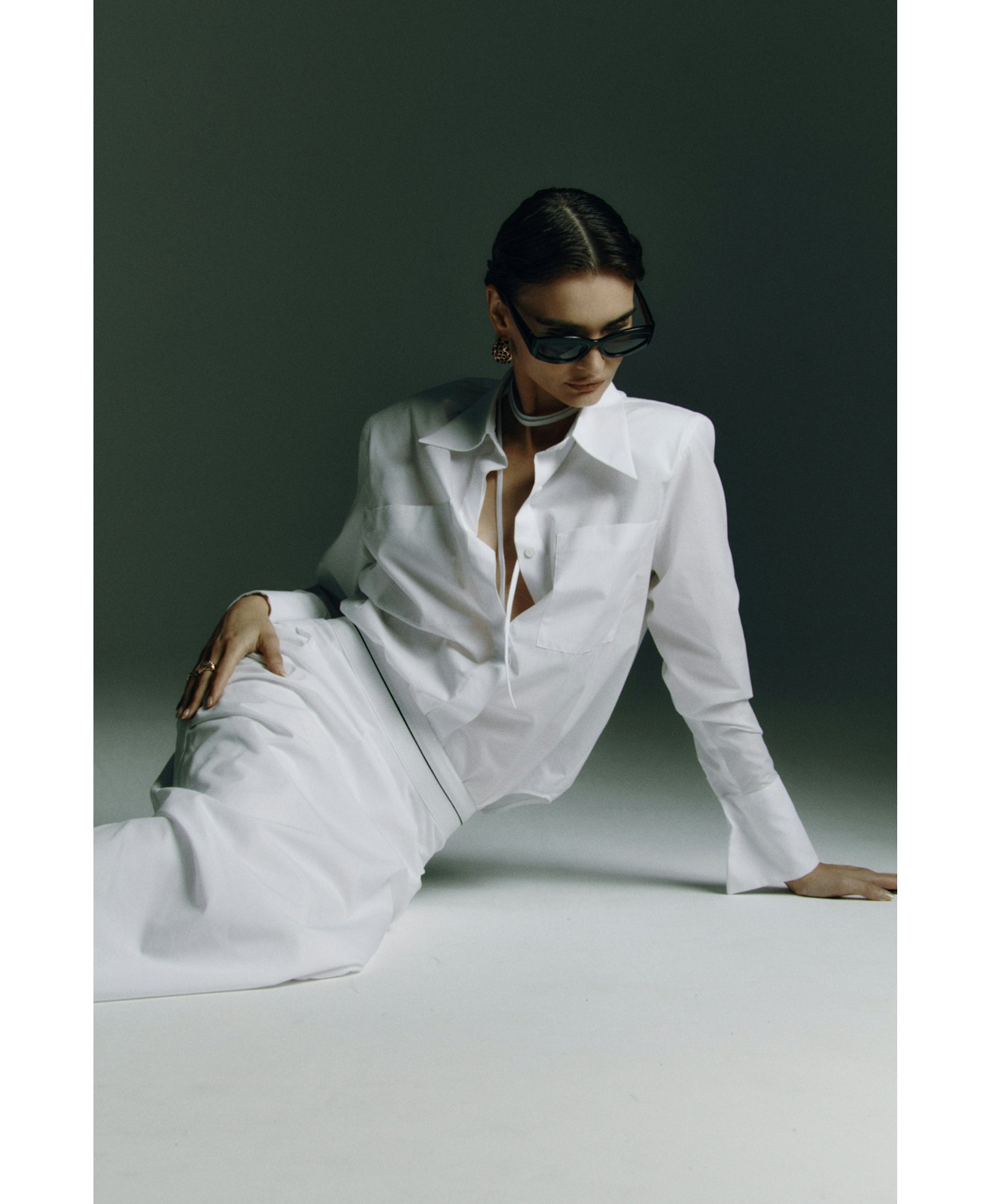 Ocean's Caress white shirt made by Wiktoria Frankowska