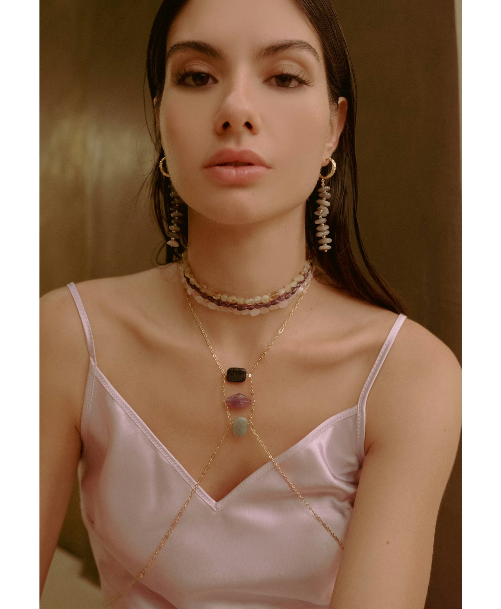 Choker Mizu Rosa made by Lavani Jewels