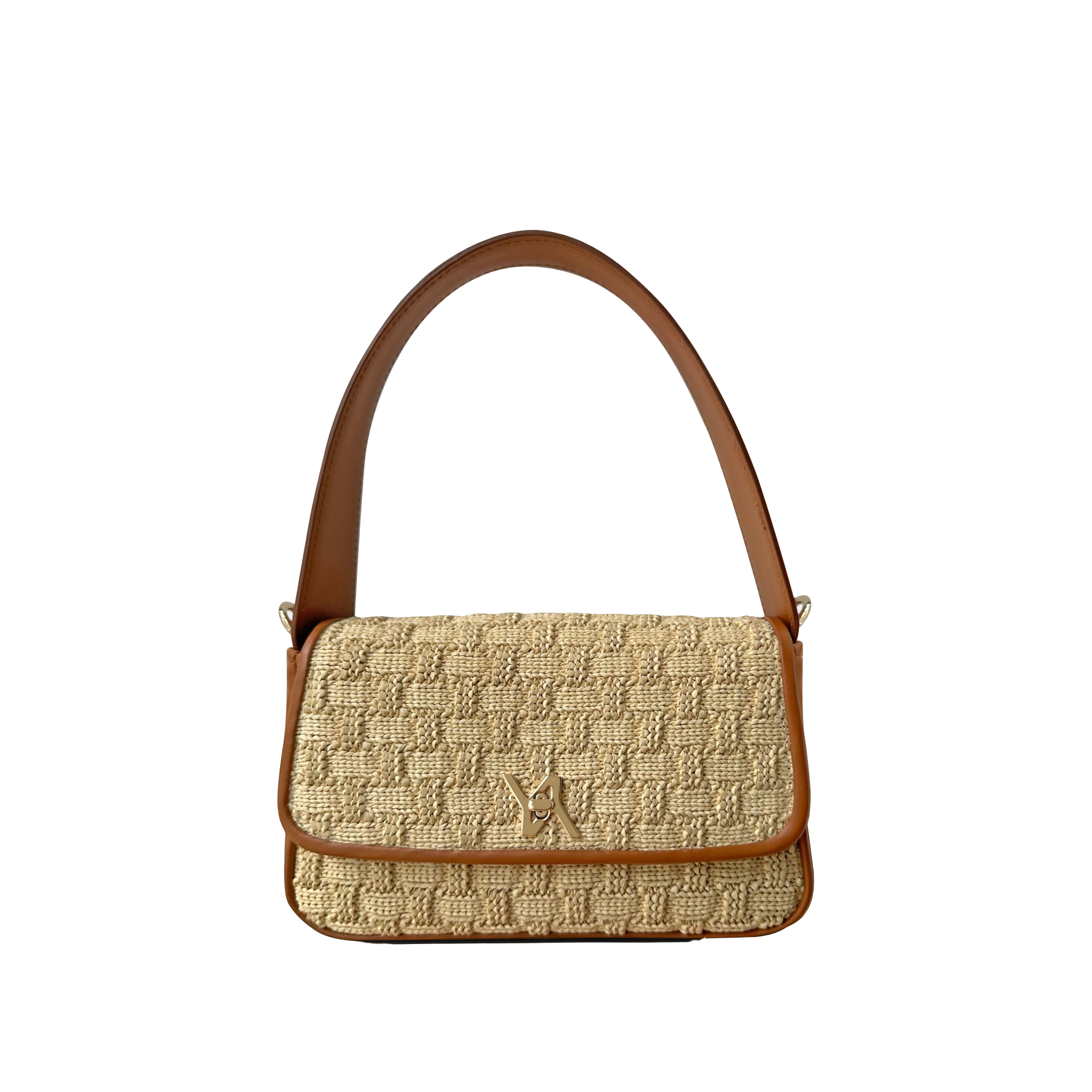 Shop Yliana Yepez Lulu Raphia Natural Hobo