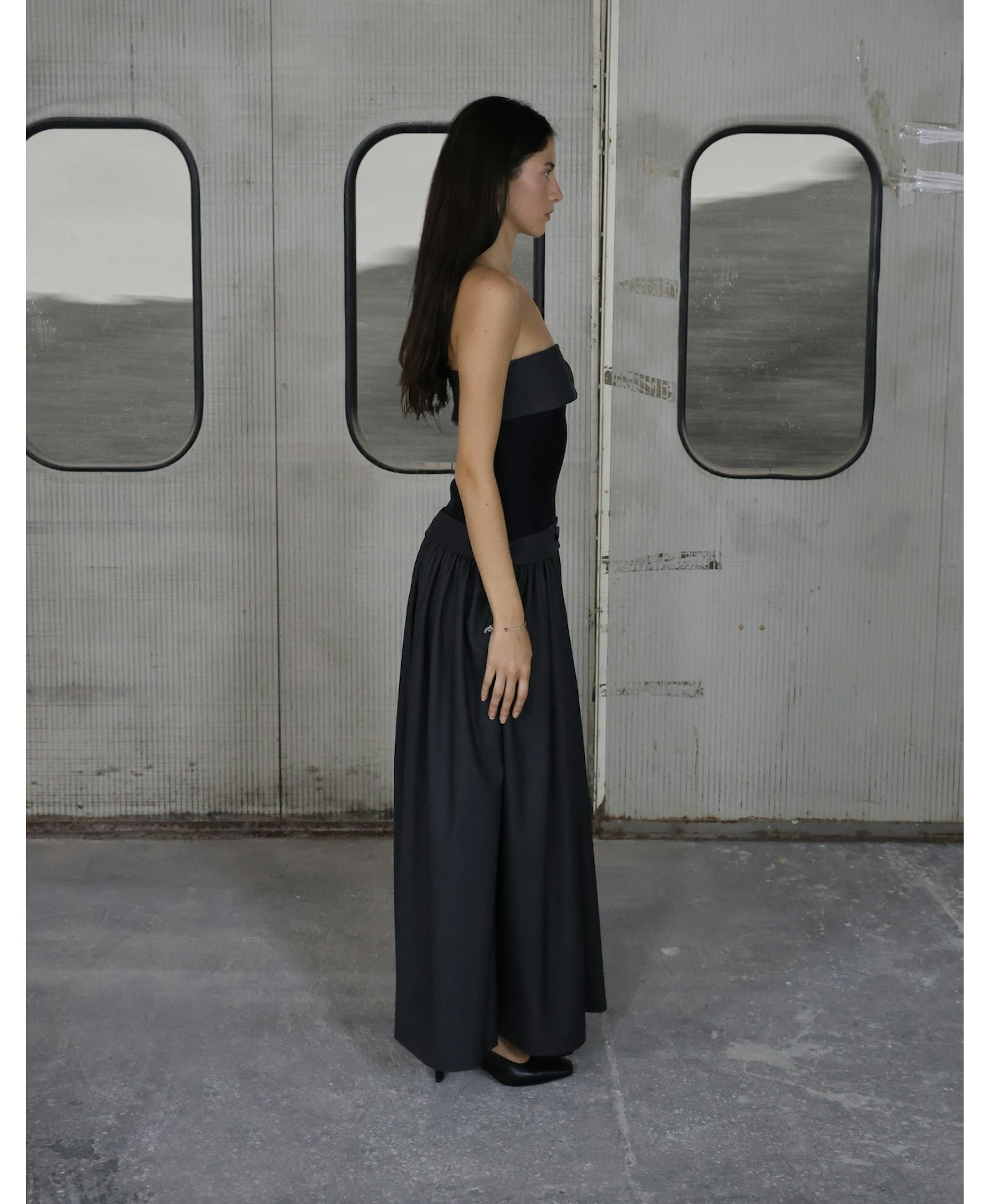 TIREL Button Long Dress made by MAET