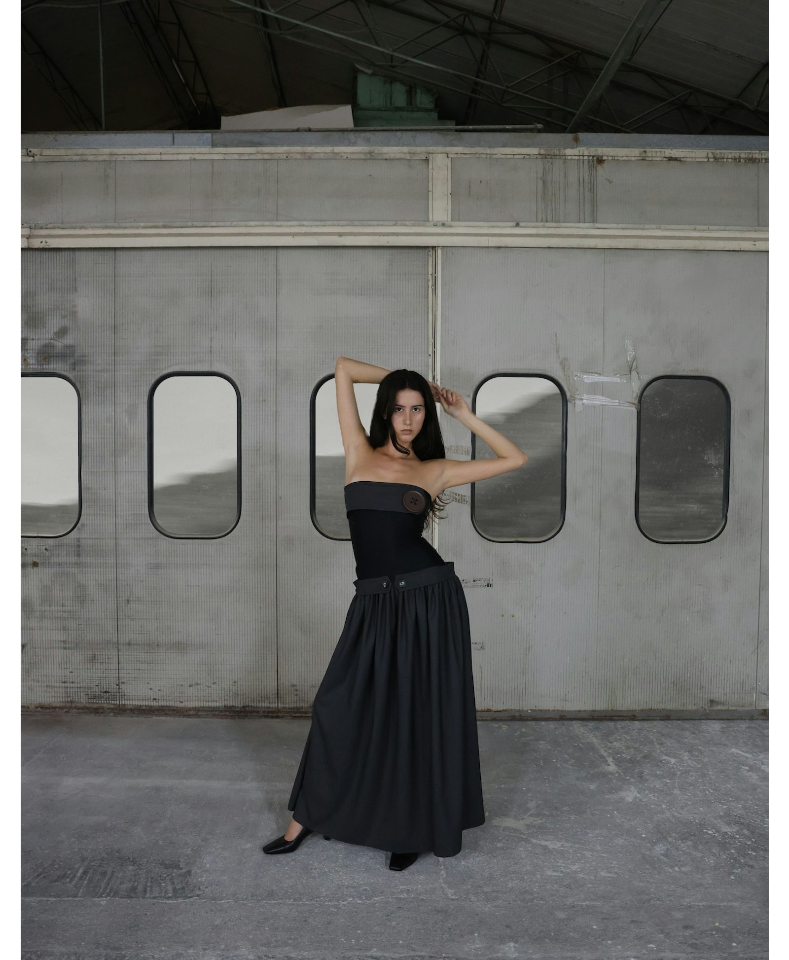 TIREL Button Long Dress made by MAET