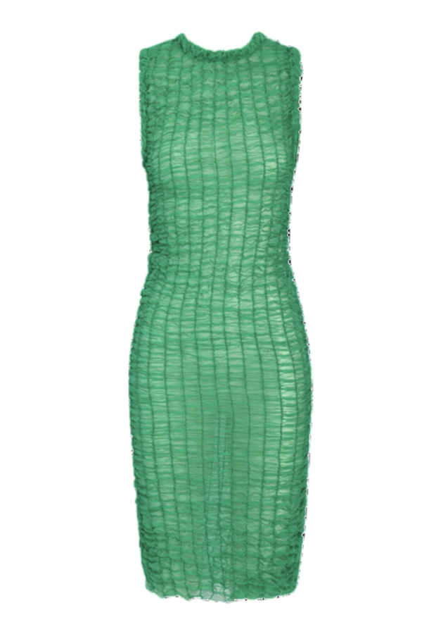 Hanne Bloch Mint Smock Tank Dress In Green