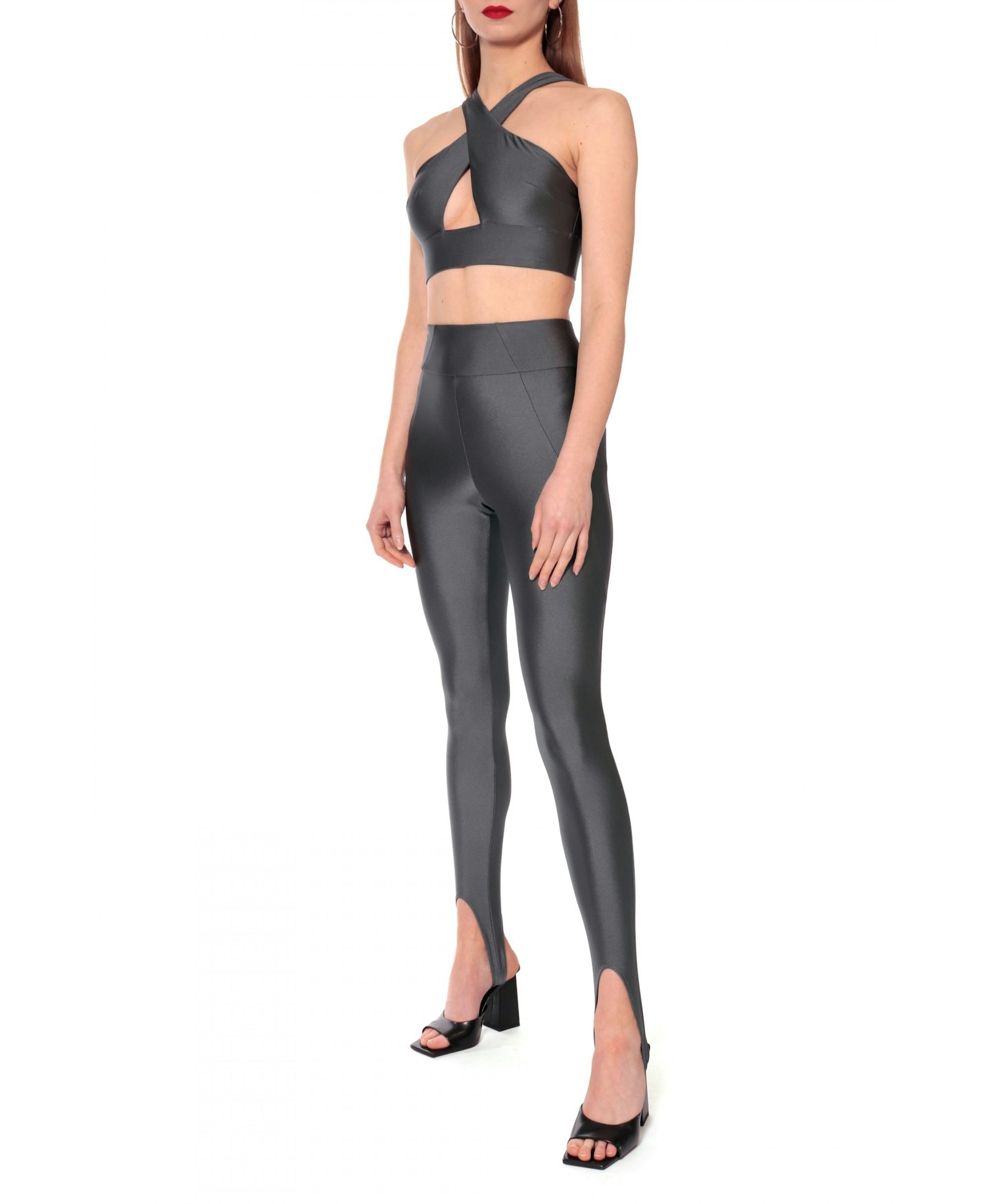 Pants Gia Smoked Pearl in Grey made by HALEWSKI