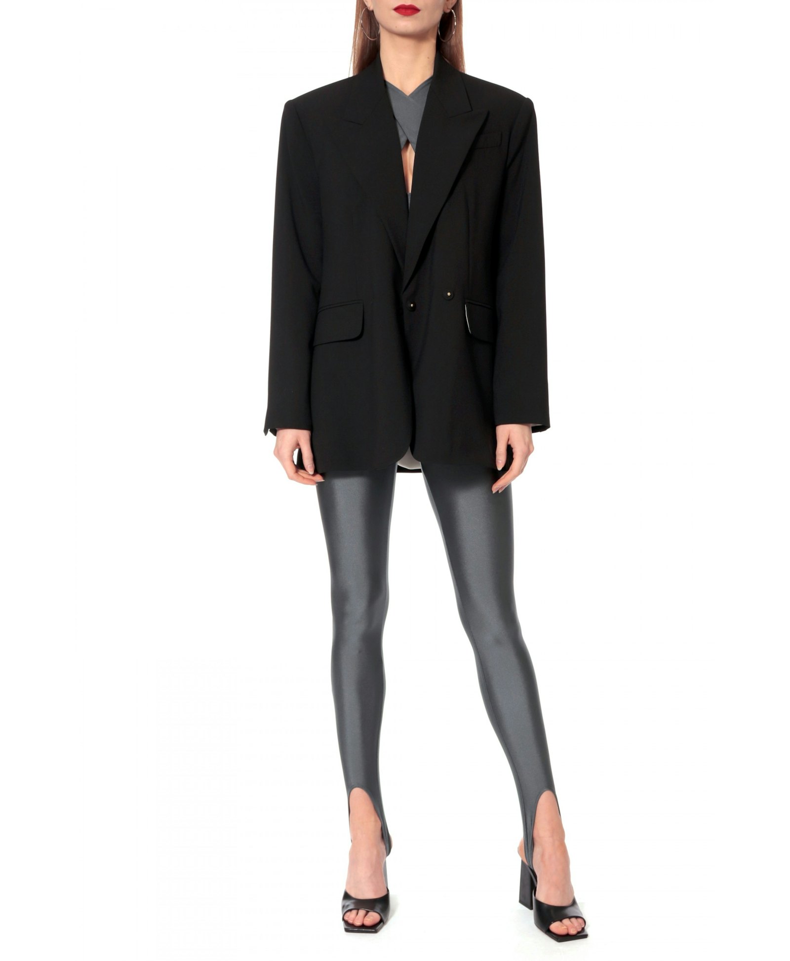 Pants Gia Smoked Pearl in Grey made by HALEWSKI