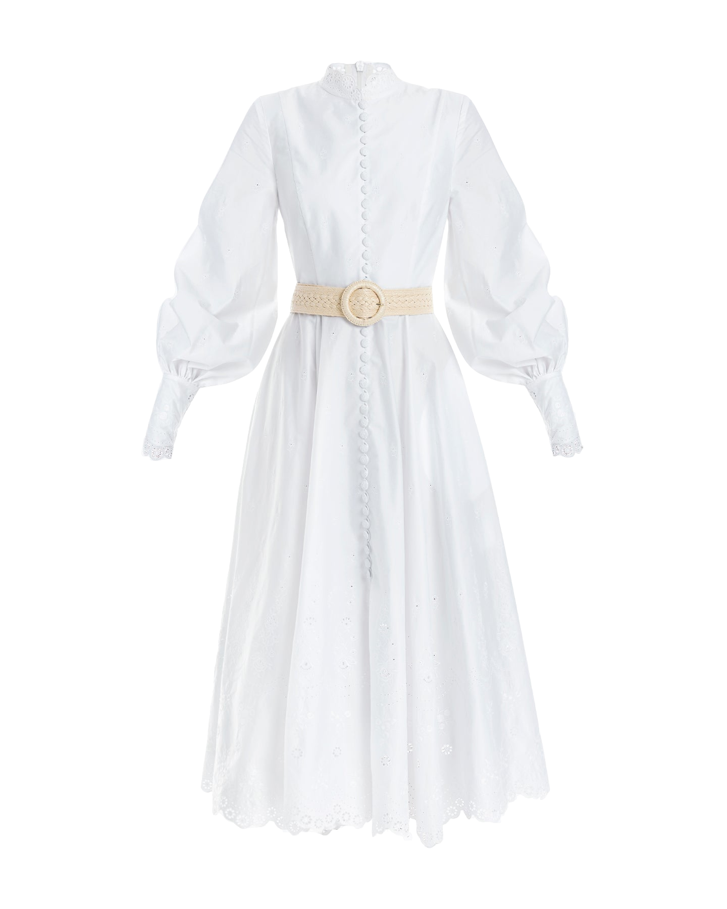 Yvon Jasmine Midi In White