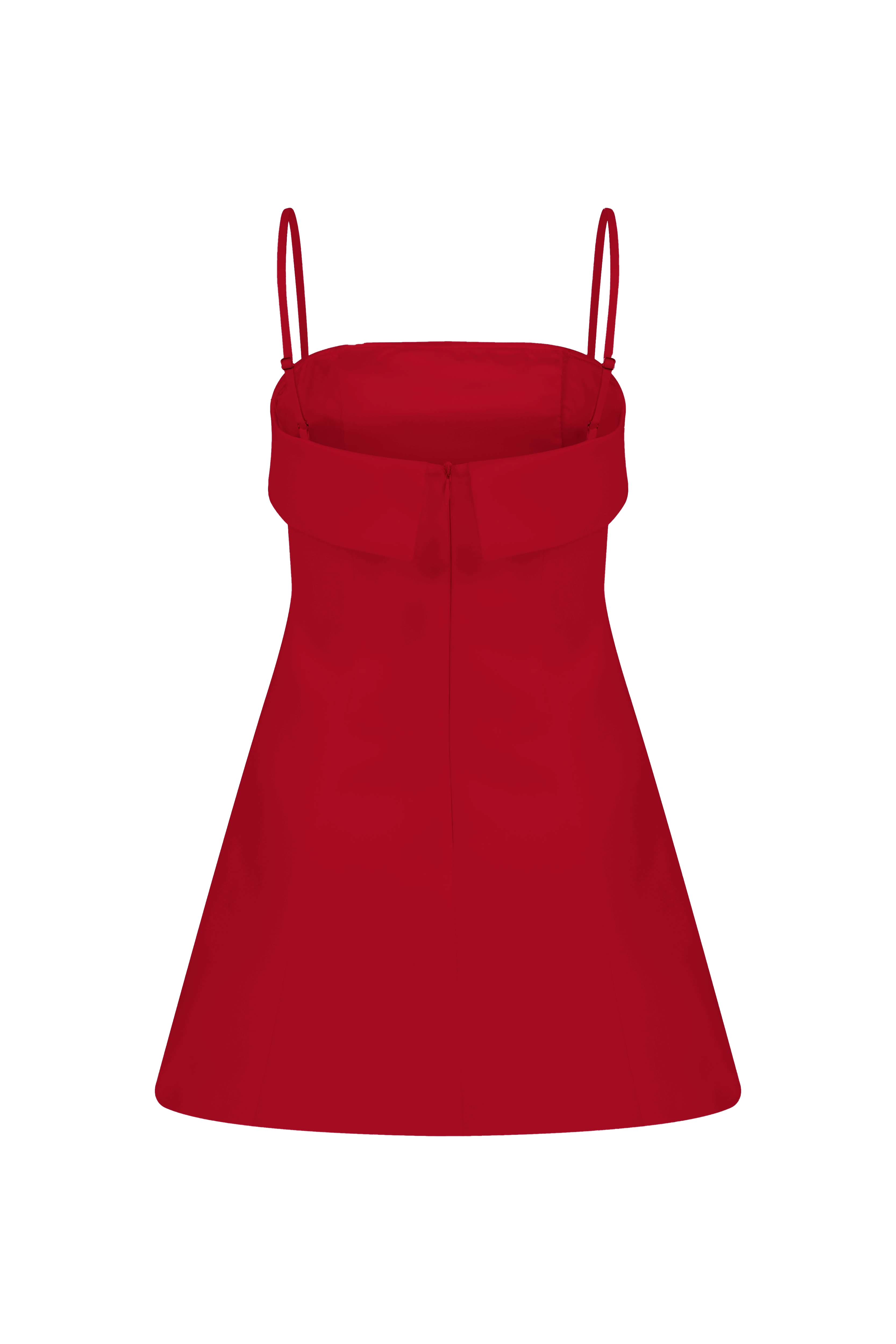 Shop Nazli Ceren Gaia Mini Dress In Fiery Red