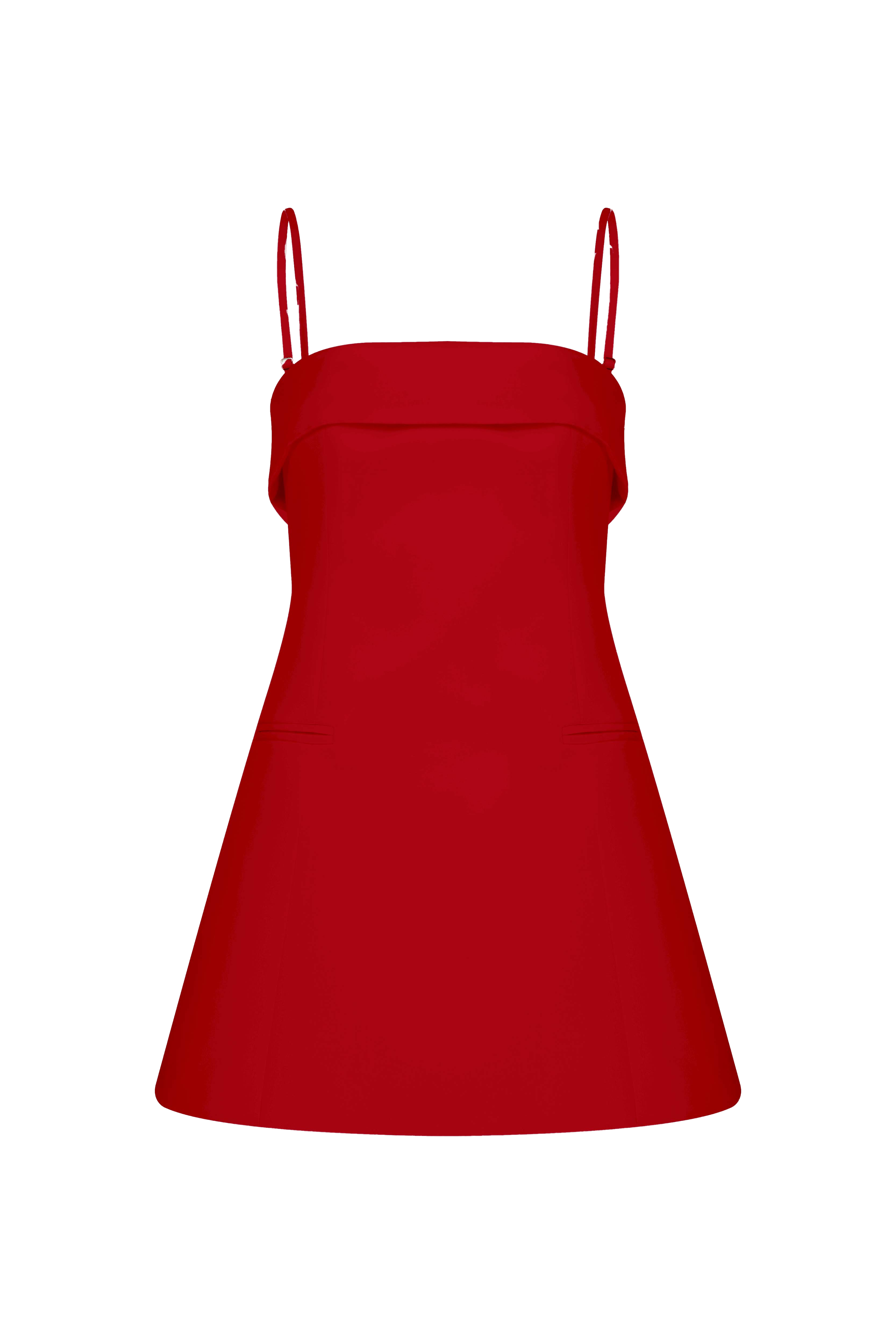 Nazli Ceren Gaia Mini Dress In Fiery Red