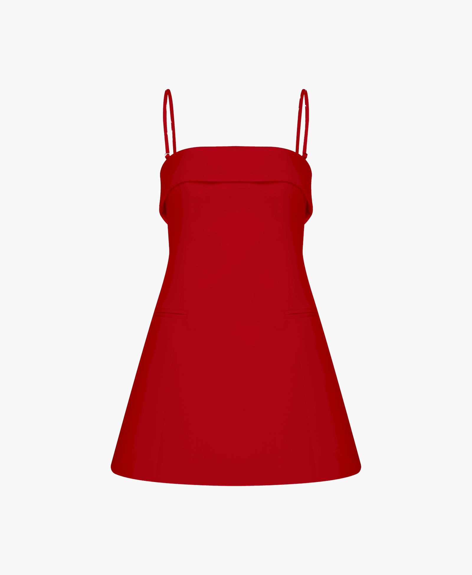 Gaia Mini Dress in Fiery Red made by Nazli Ceren