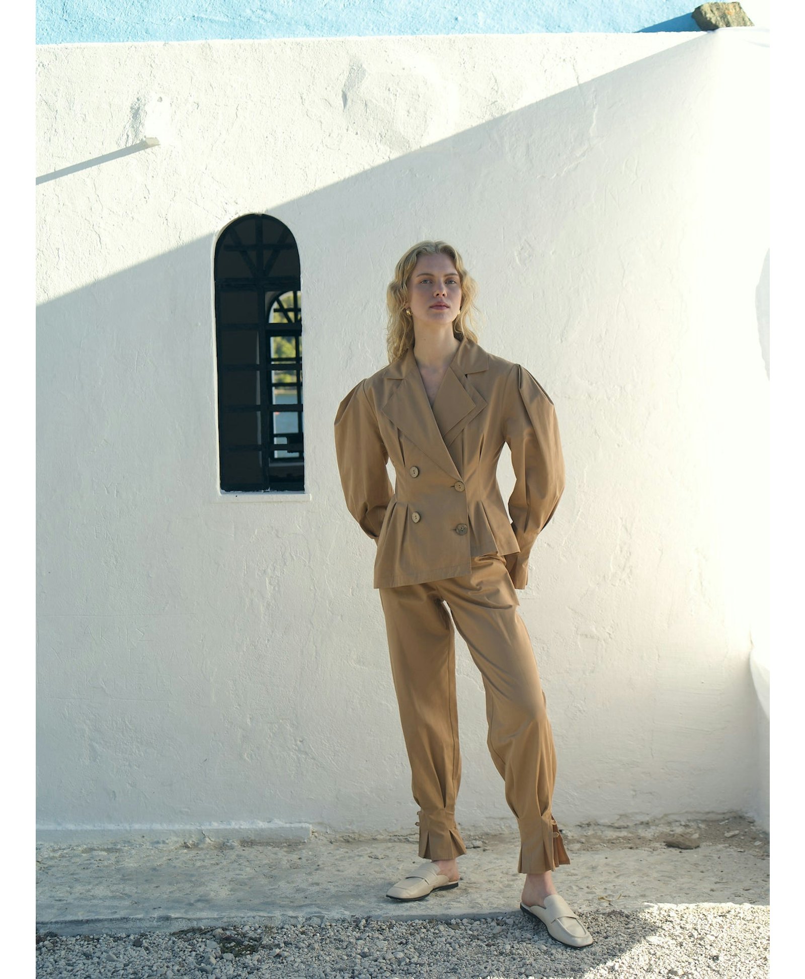 Raff Asymmetric Cotton Jacket made by Nazli Ceren