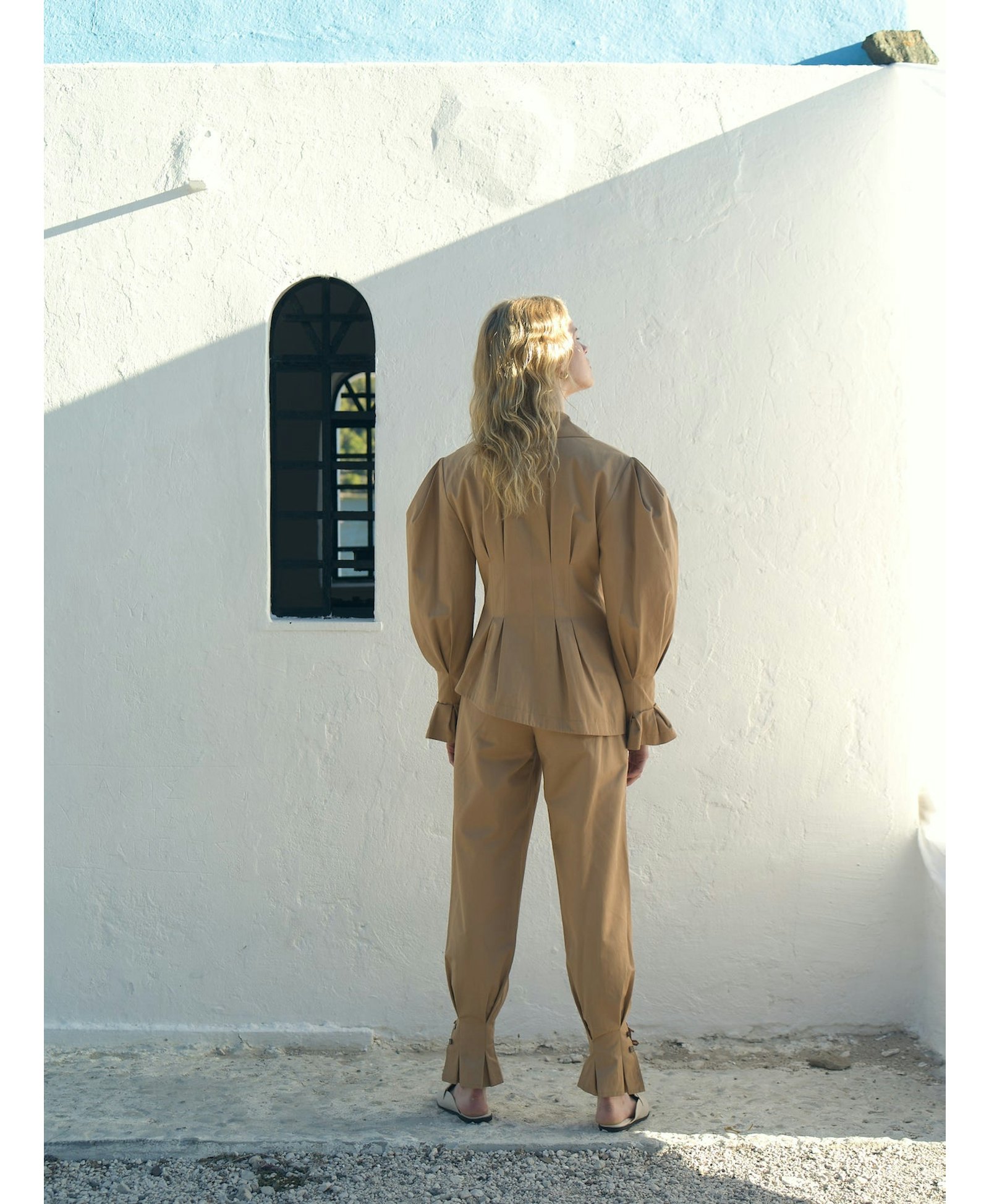 Raff Asymmetric Cotton Jacket made by Nazli Ceren