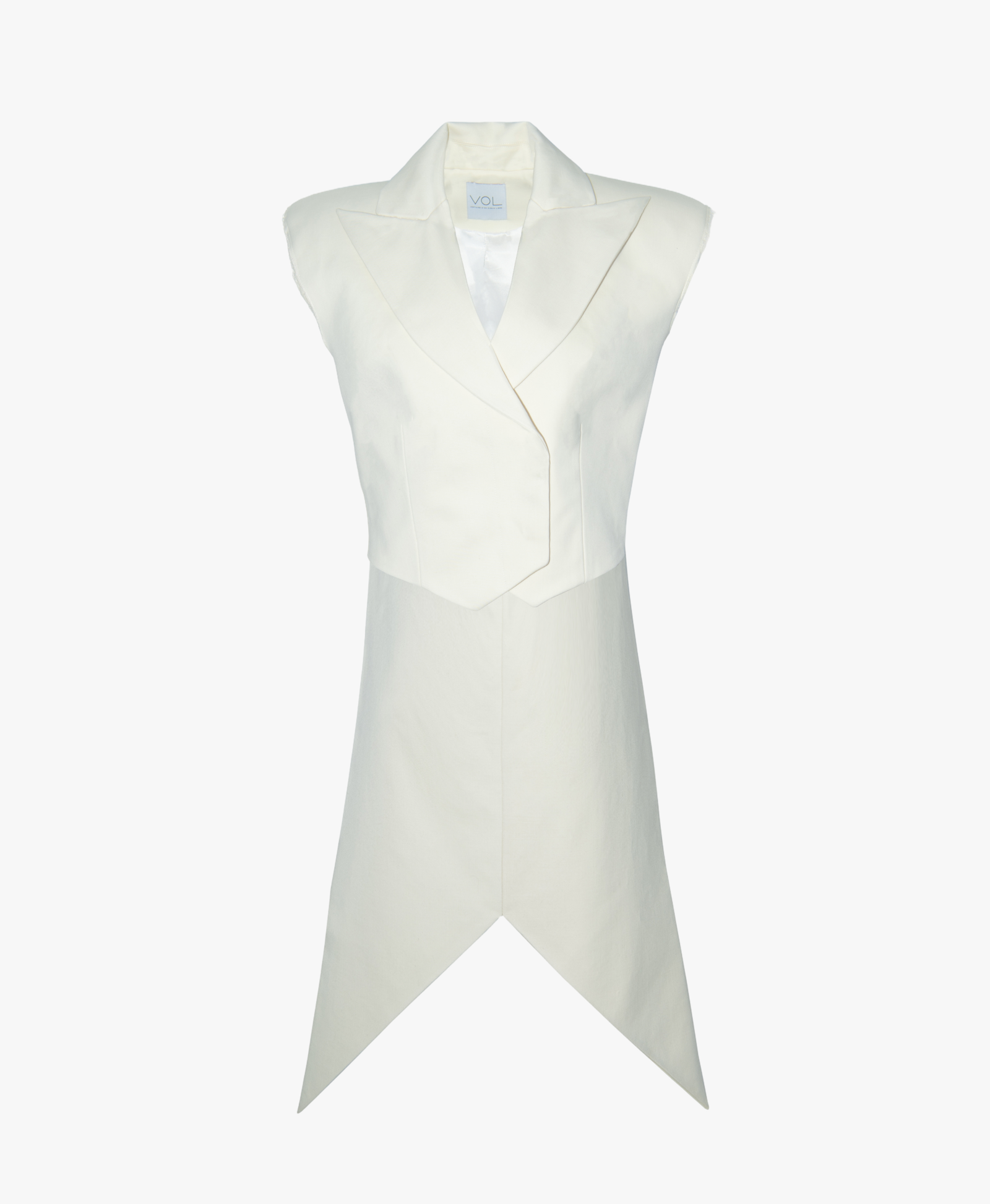 WHITE STRUCTURED TAILCOAT made by Vestiaire d'un Oiseau Libre