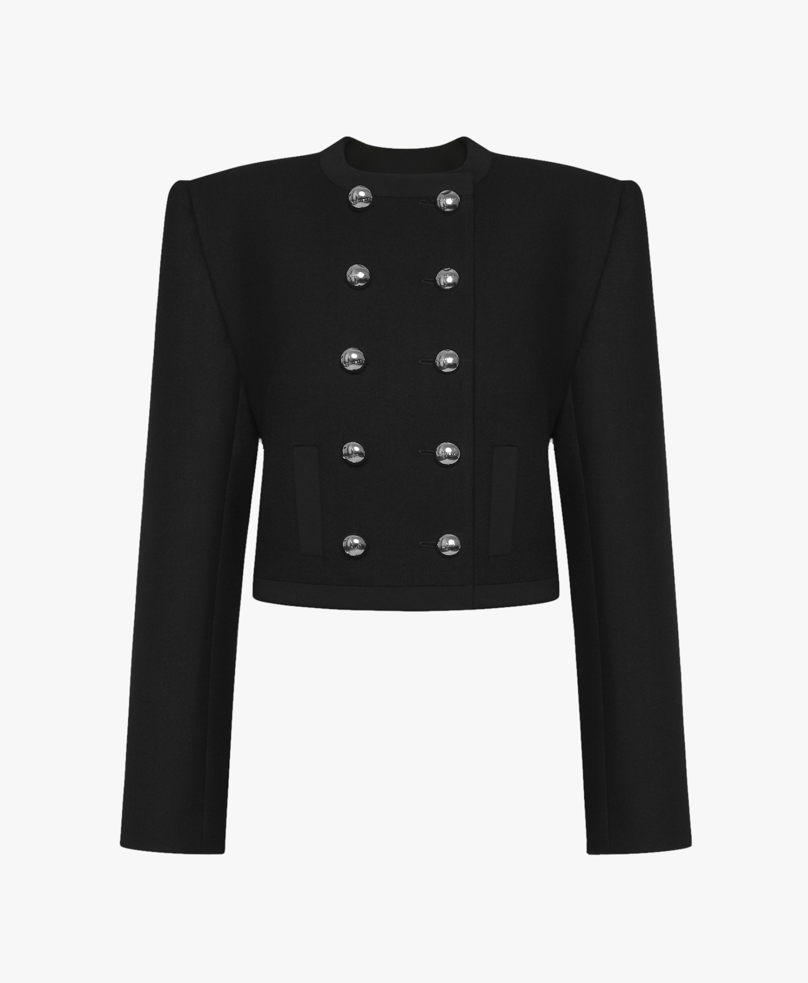 WOOL DOUBLE-BREASTED BLAZER in Black made by KEBURIA