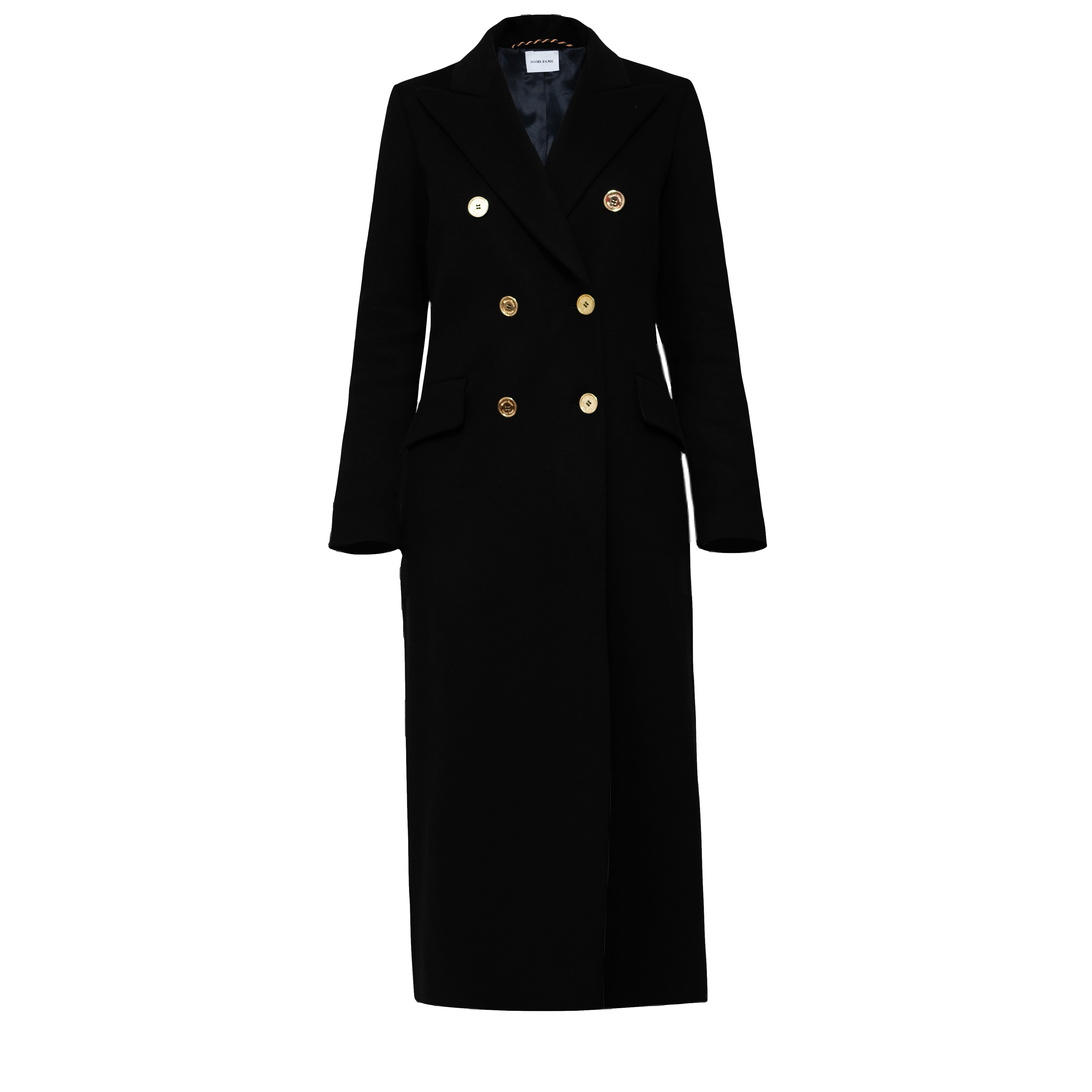 Shop Nomi Fame Meghan Cashmere Coat In Black