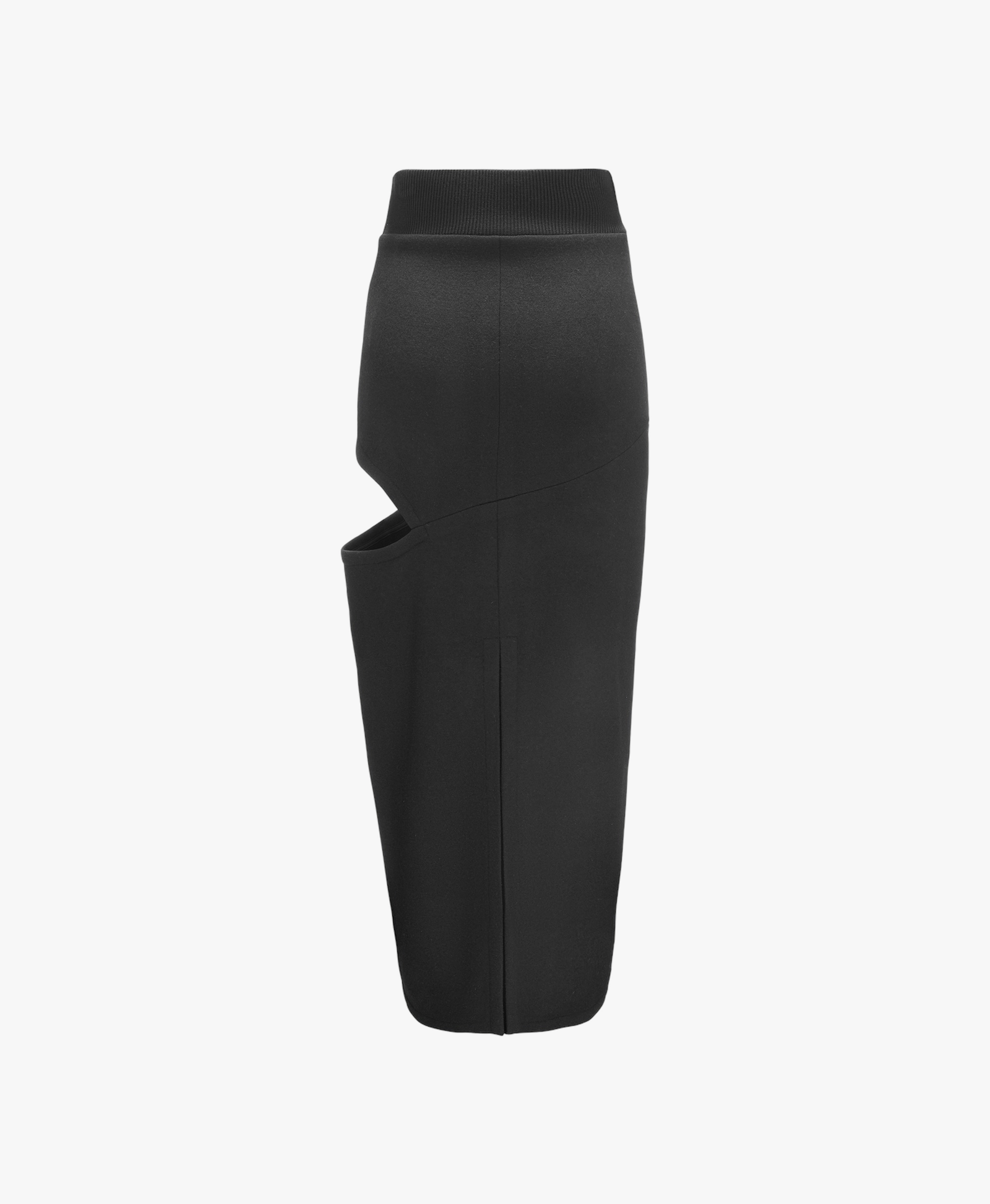 Long Skirt With A Cutout In Black made by YAVORSKA